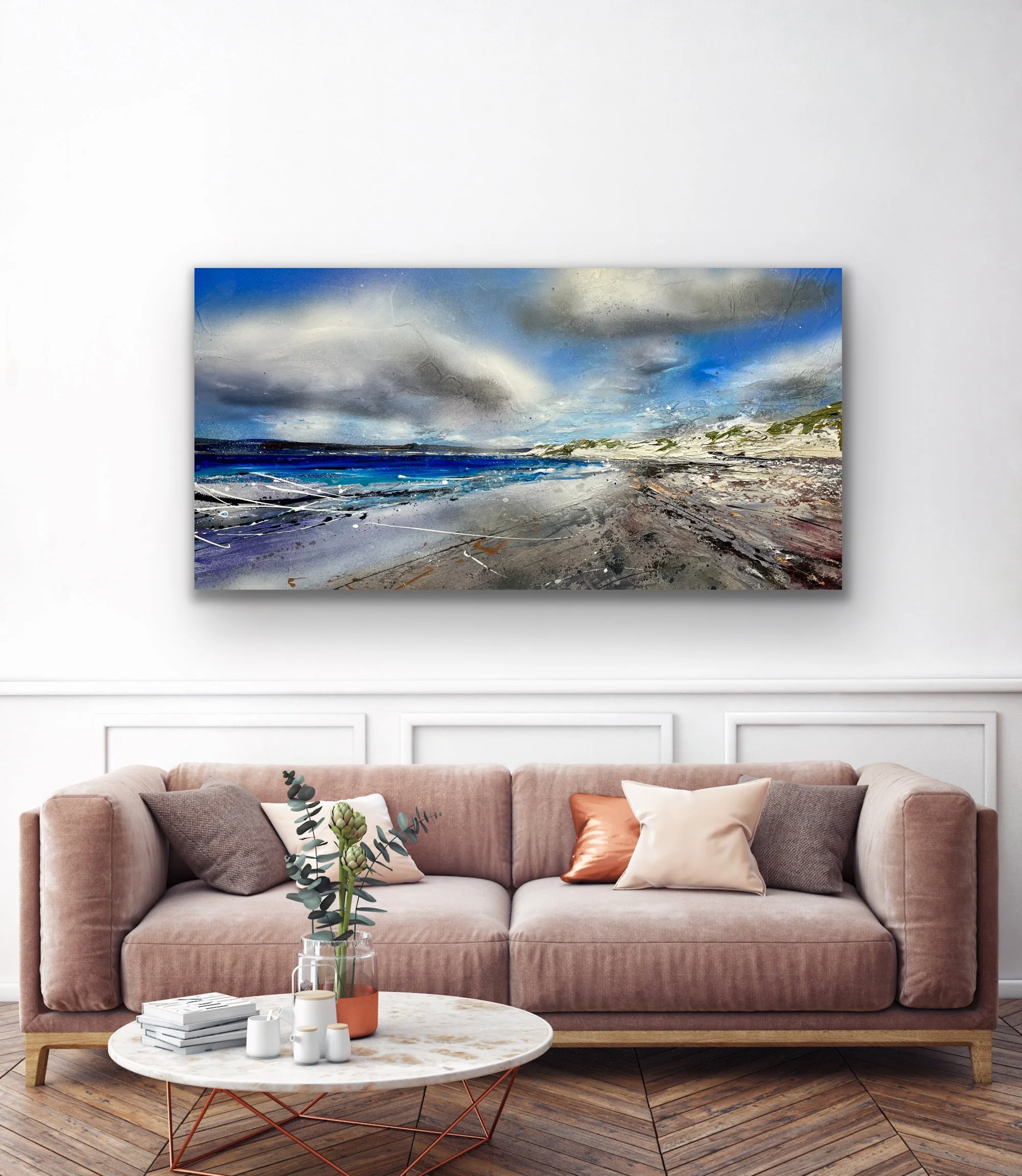 Clouds over East Head, Spring tides 61x124cm oil on canvas.jpeg