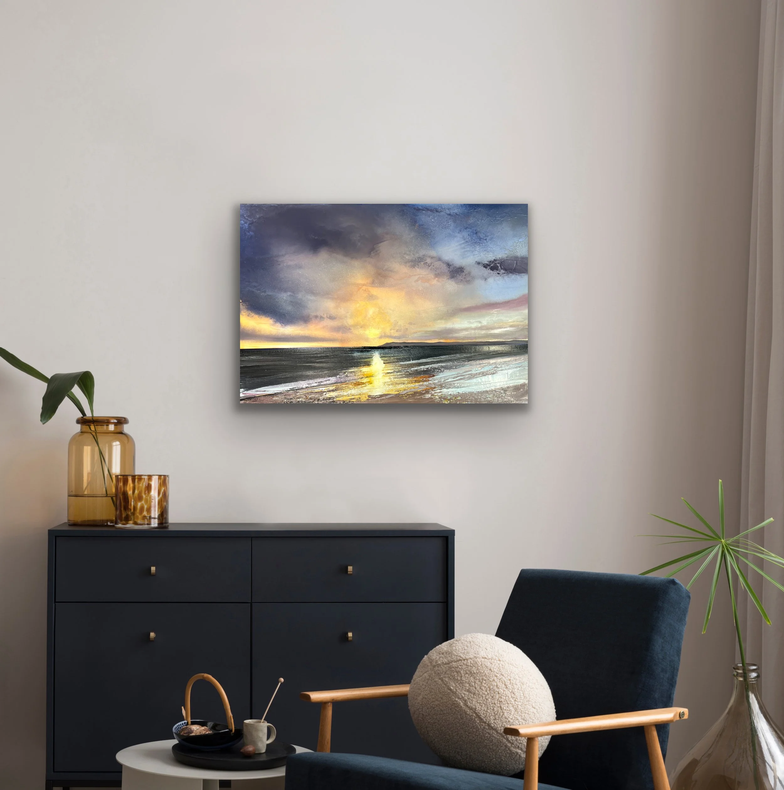 Sunset over the isle of Wight, from West Wittering .jpeg