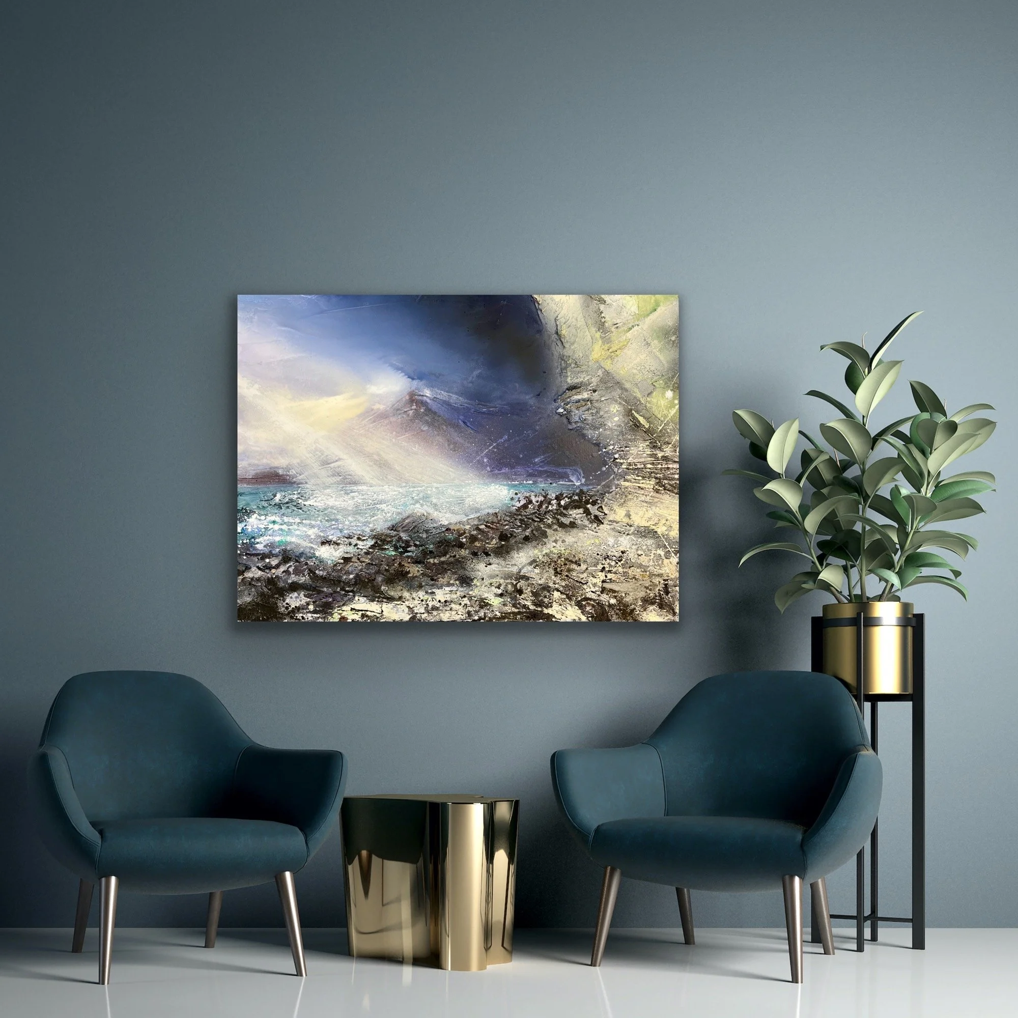 The Cuillins from Elgol, Isle of Skye, 77x102cm oil on canas.JPG