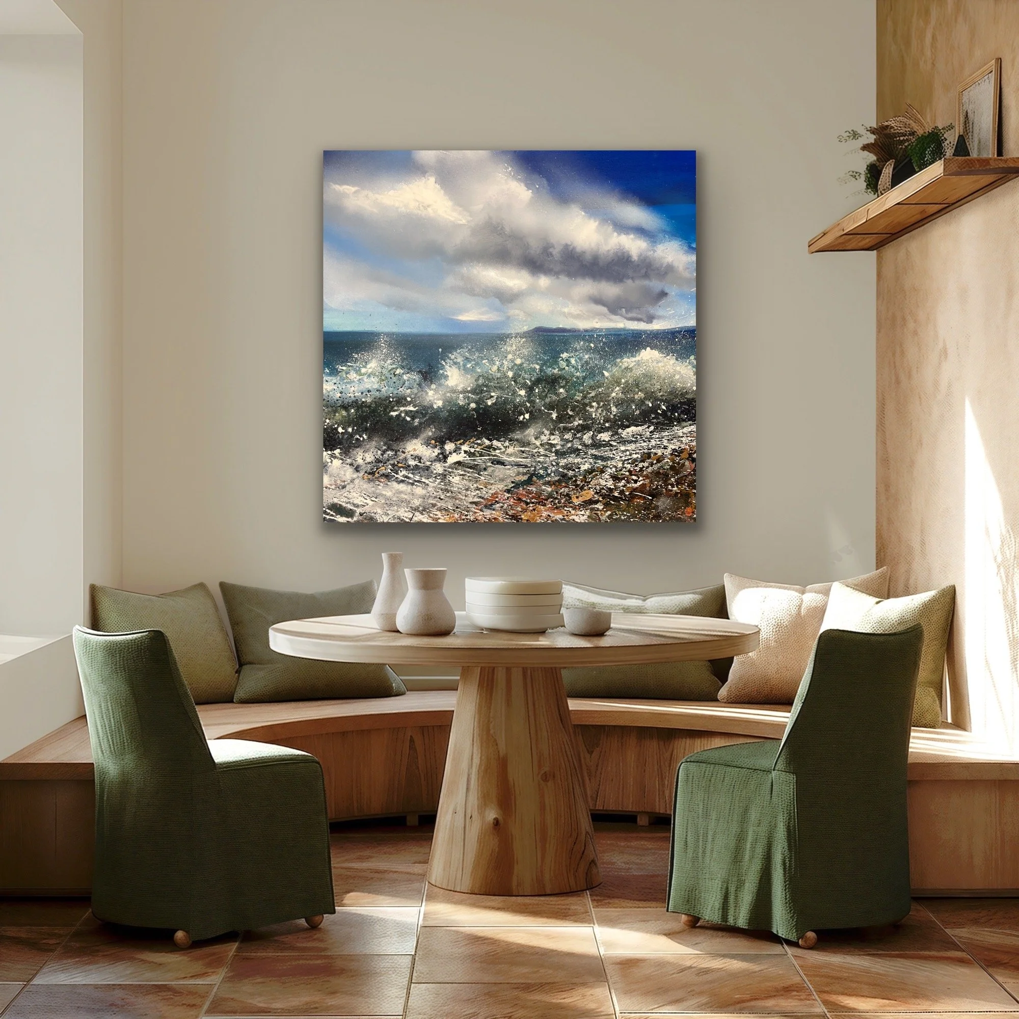 Crashing waves over Bracklesham bay ,,.JPG