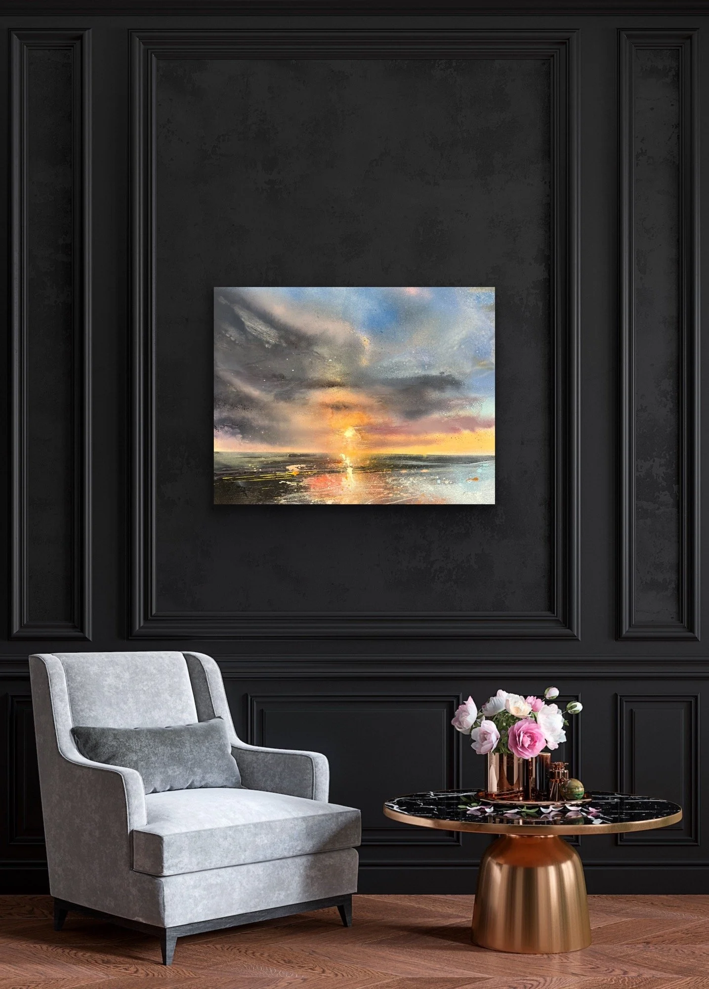 Sunset on west wittering II insitu 2.JPG