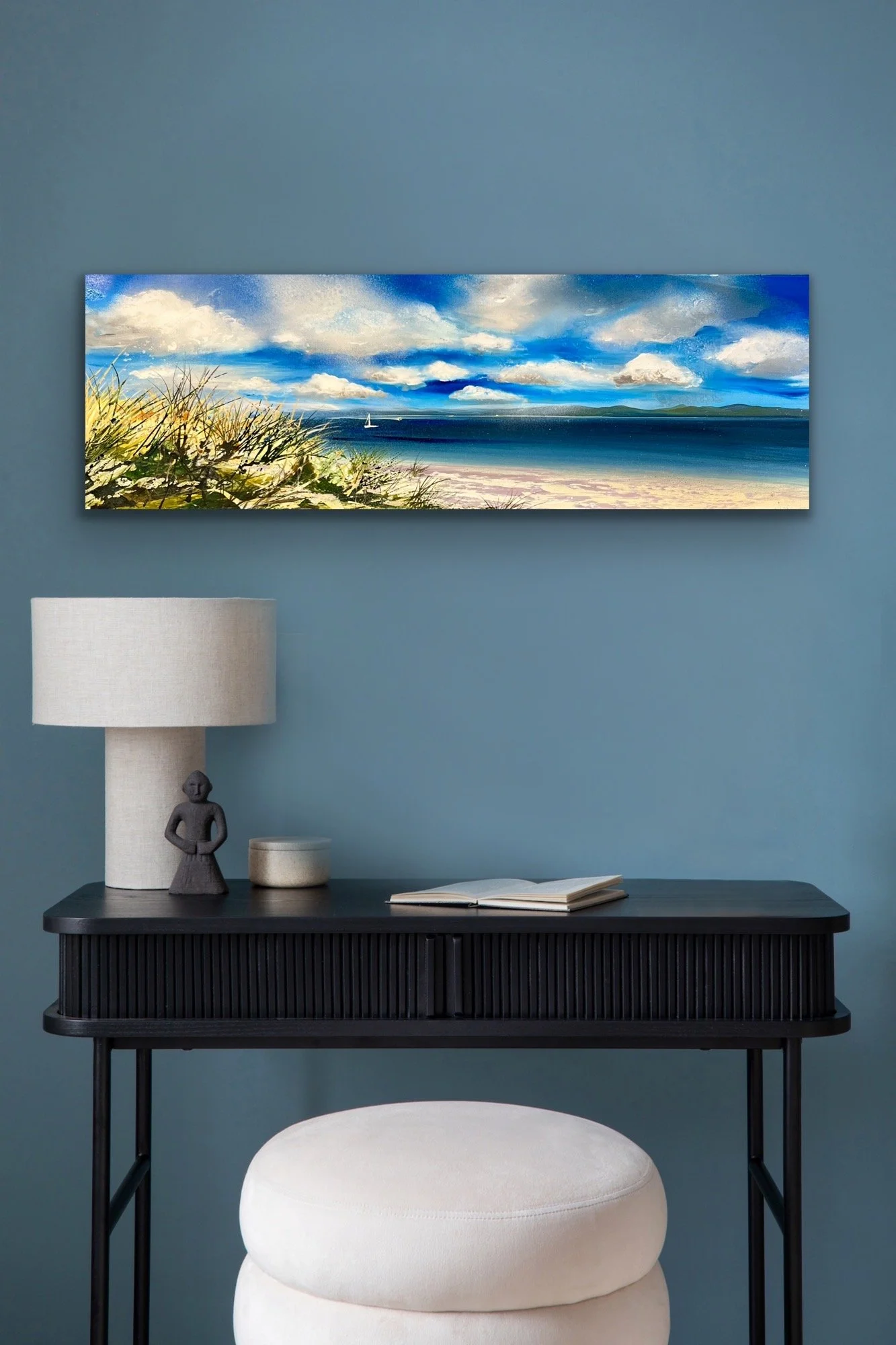 sailing around east head , west wittering 30x90 cm .JPG