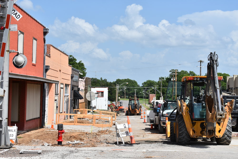 Downtown construction unearths remnants of Ardmore's past