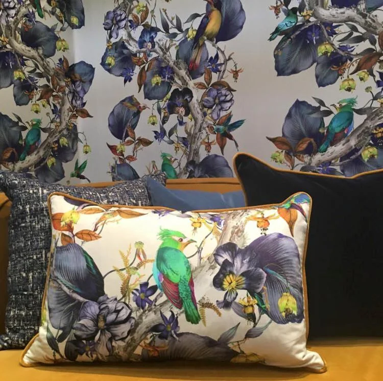 Osborne &amp; Little wallpaper and matching cushions