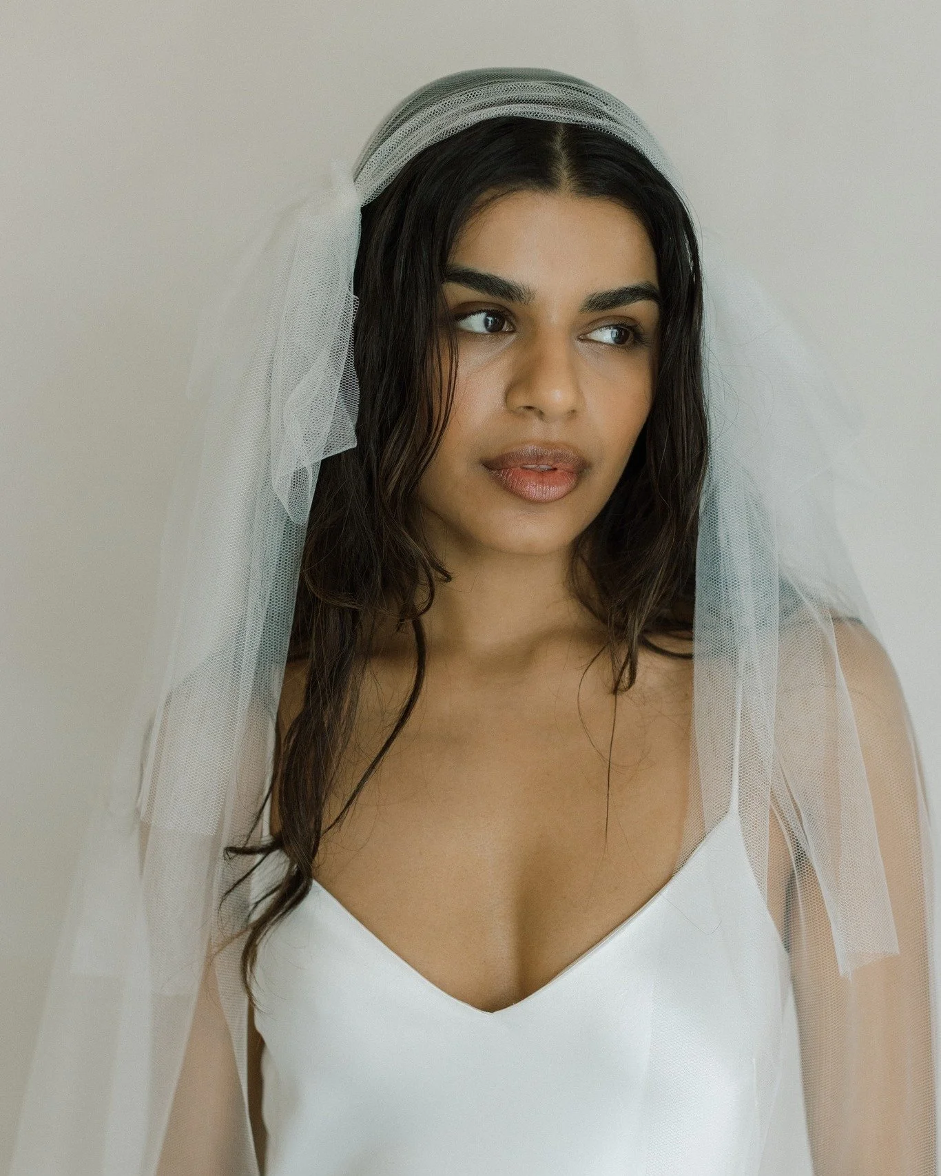 Faye Juliet Cap Veil 
From our first collab collection with @thefallbride 
Our latest collection will be launching 09.04.26 7pm GMT
.
.
.
.
.
.
.
.
.
.
.
.
#talc #talcbride #contemporarybridal #modernbrides #2026bride #2027bride #veils #tulle #fallbr