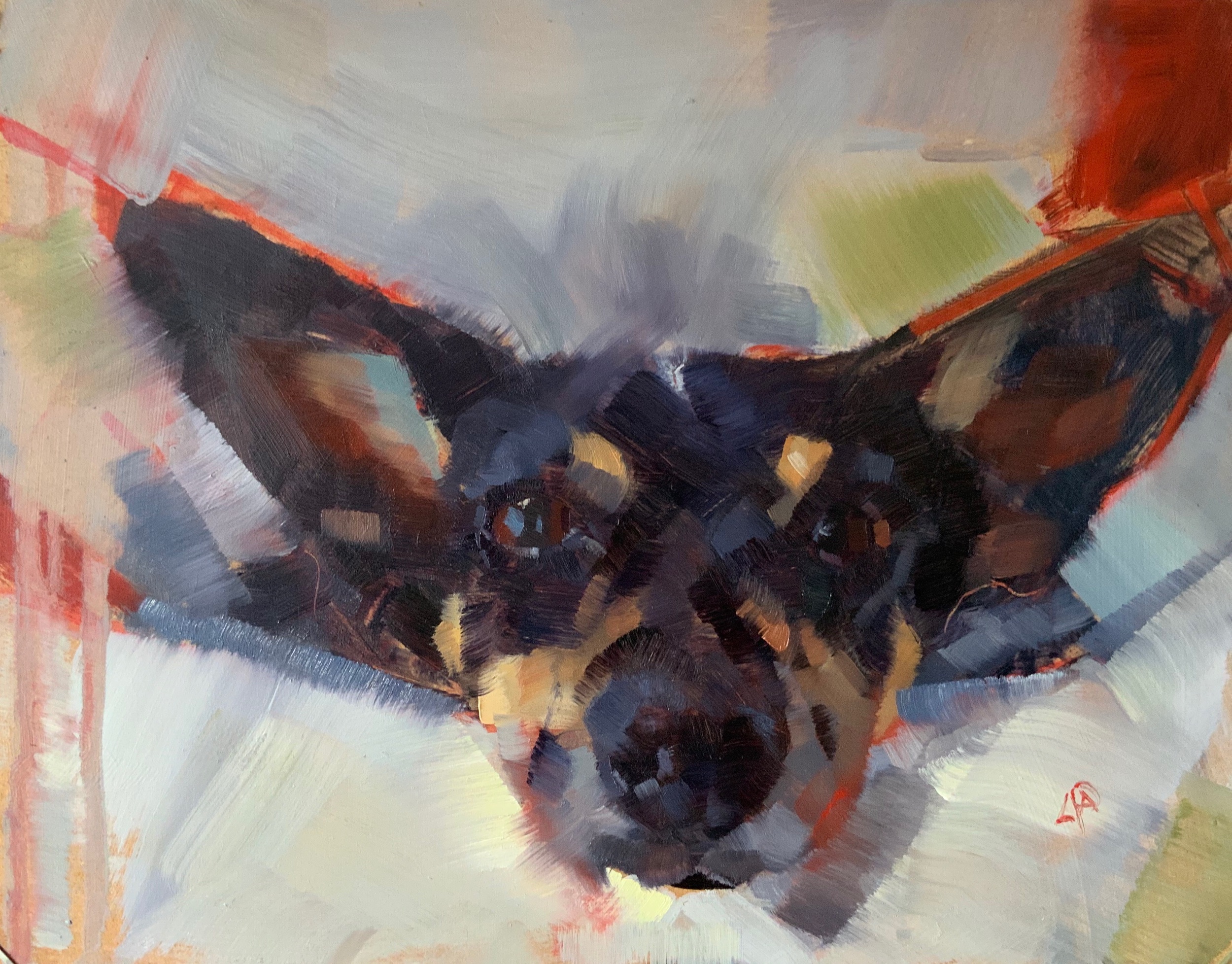 Boo Oil on Board