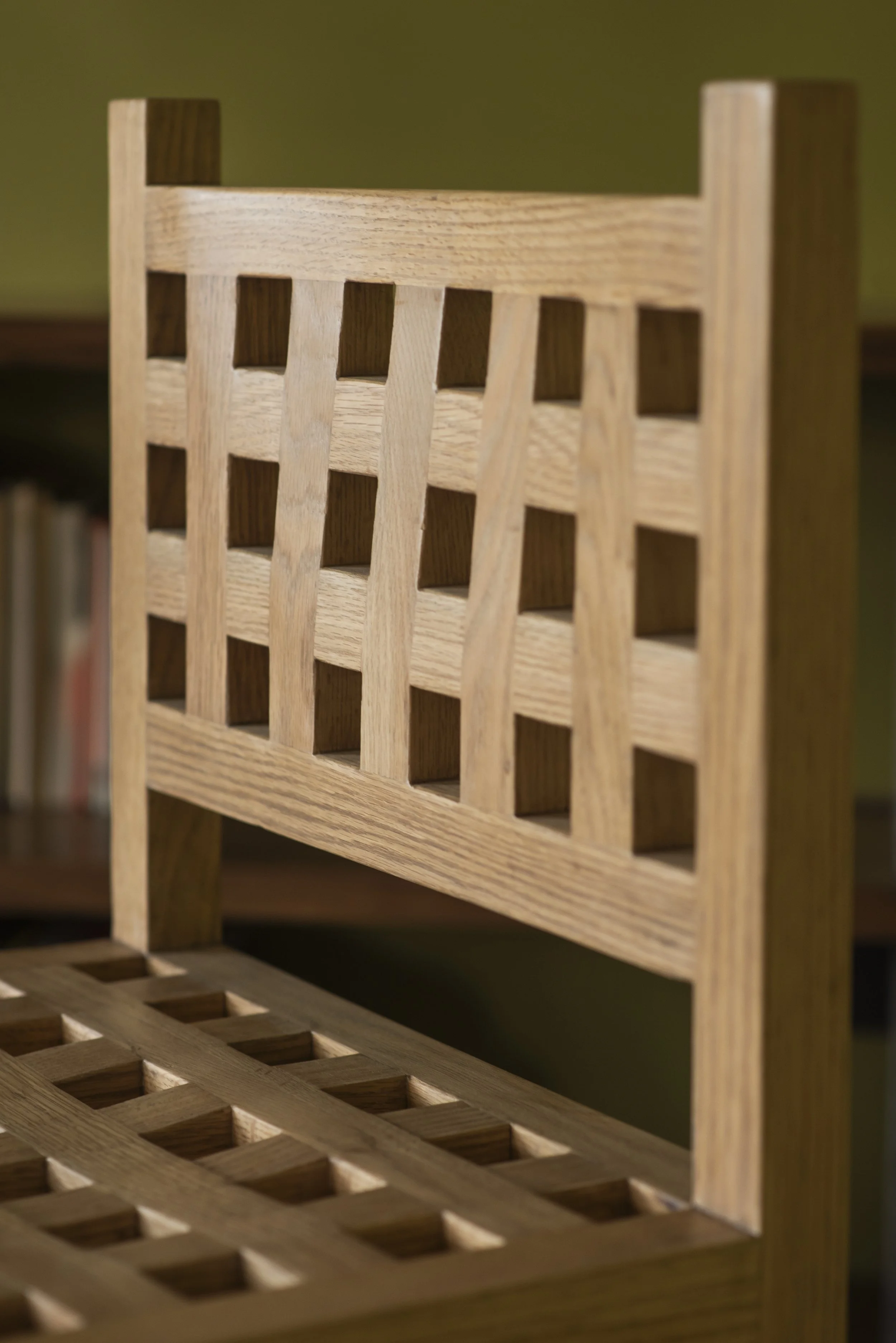 Pippa Morray Design_Small Oak Dining Chair_03Detail_Grid Form Design Collection.jpg
