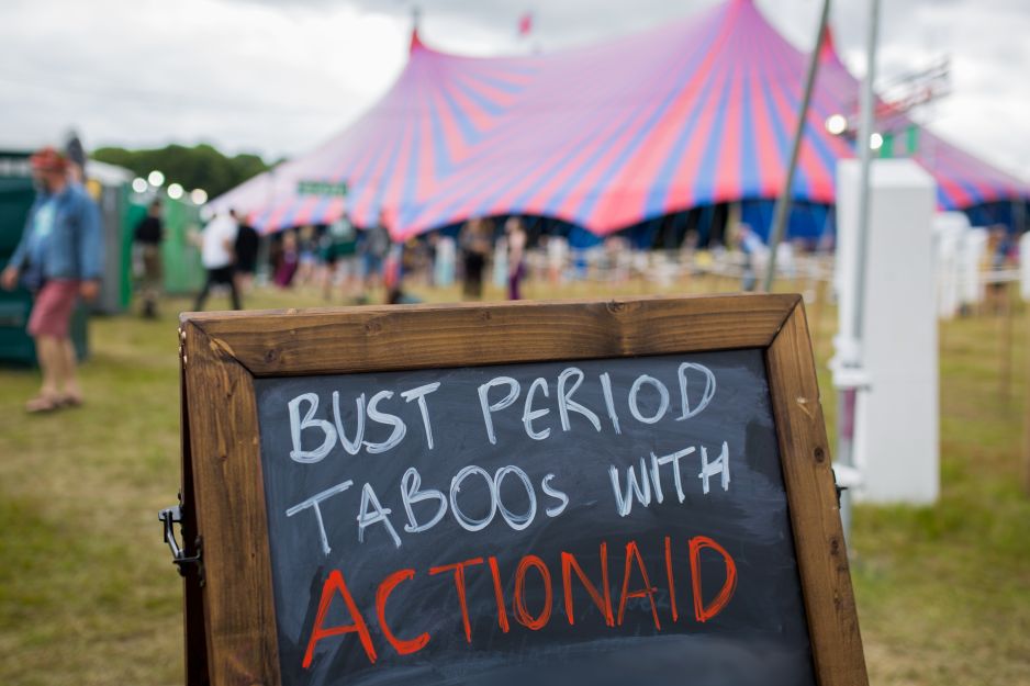 World-famous comedians and musicians charmed audiences at 'secret gigs' after hours at the ActionAid tent.