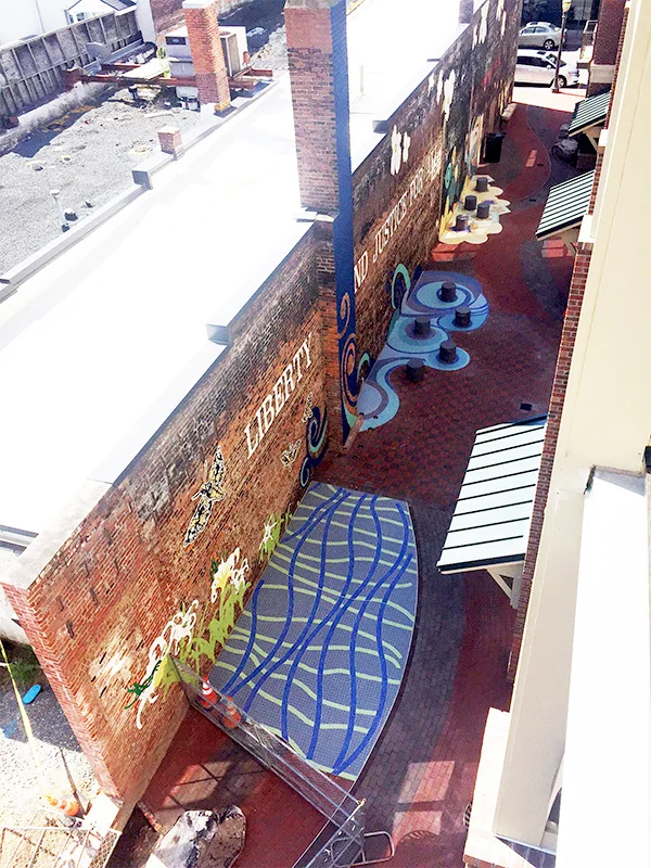 Freedom Walkway Mural , 2017, 120’ x 30’ (photography by Lauren Doran)