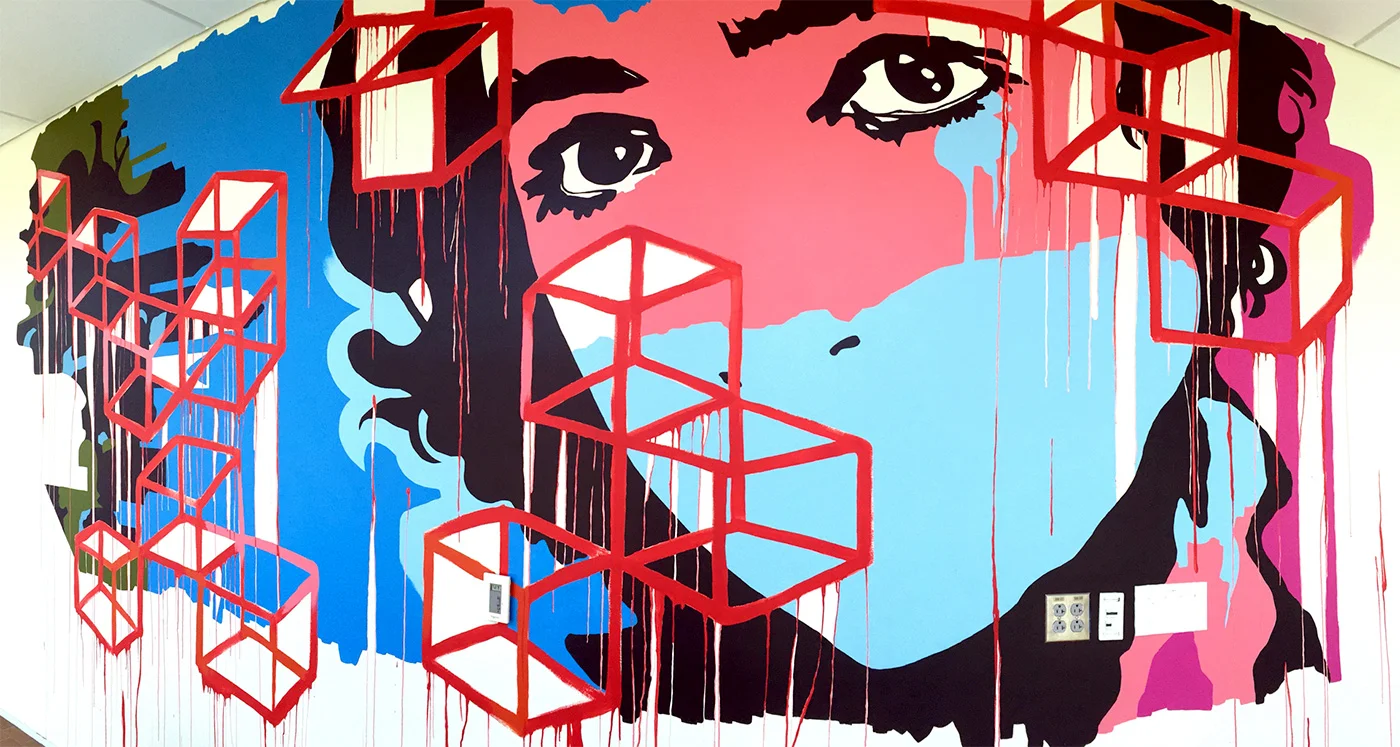 A City On Its Side , 2016, 9’ x 25’