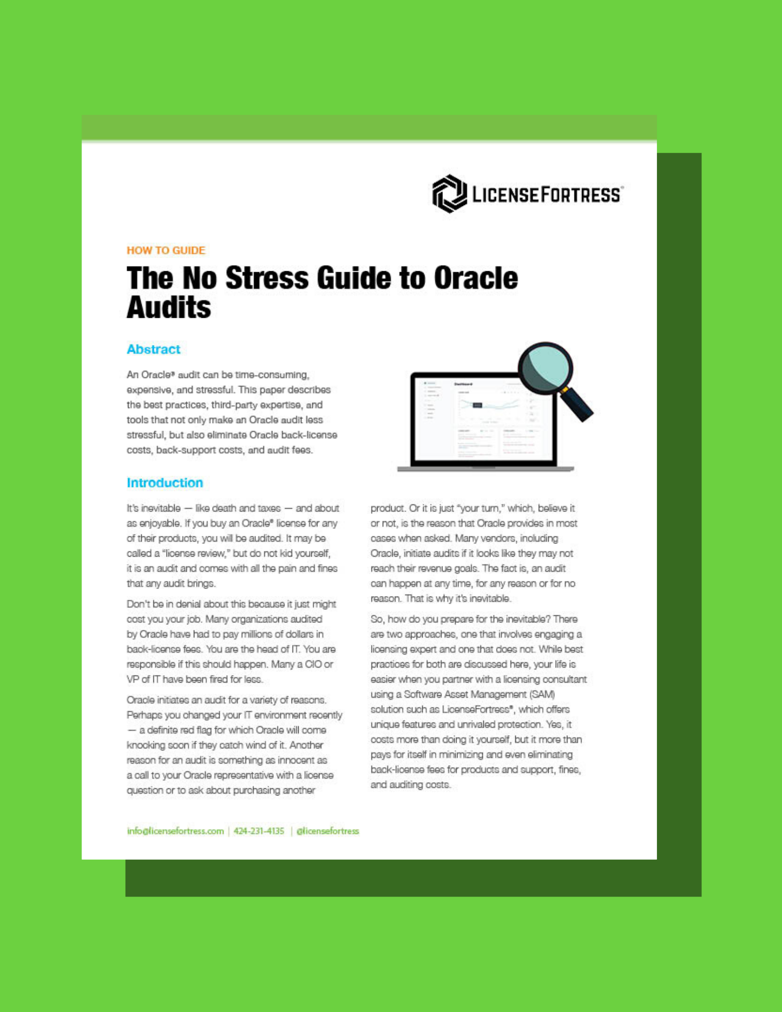 The No Stress Guide to Oracle Audits