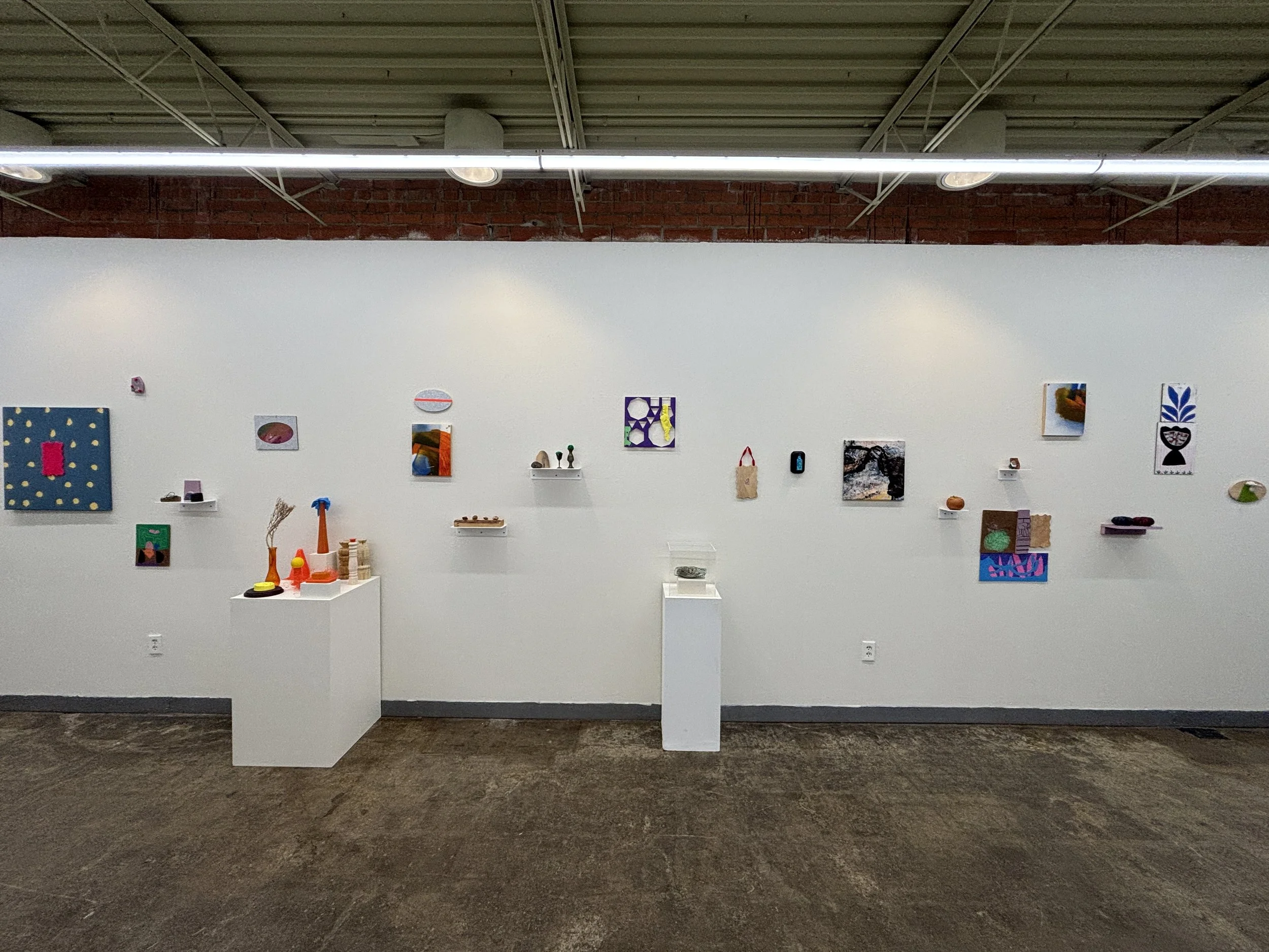 A comet's fainted tail, Installation view (detail) at Louise Hopkins Underwood Center for the Arts, Lubbock TX