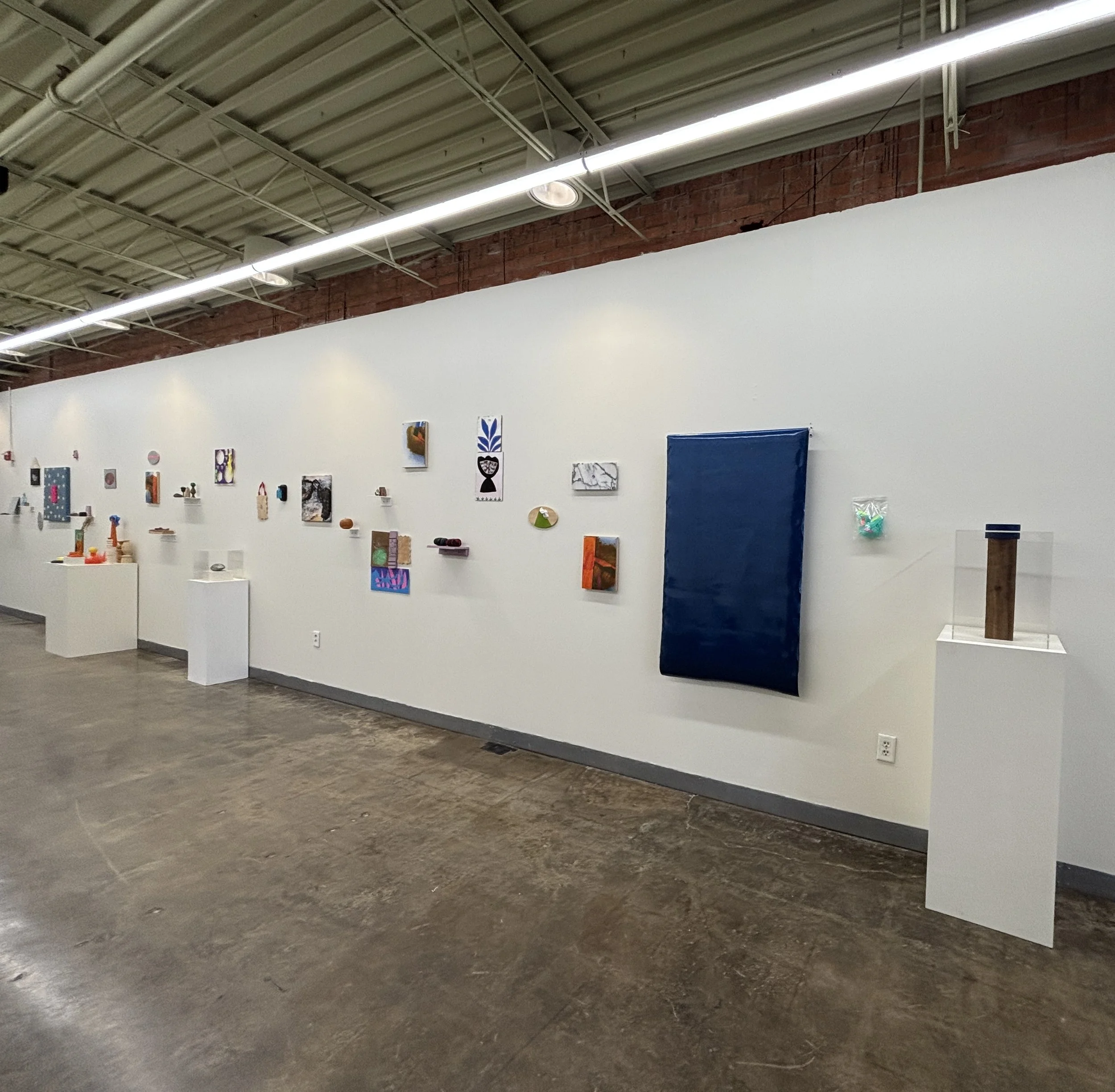 A comet's fainted tail, Installation view (detail) at Louise Hopkins Underwood Center for the Arts, Lubbock TX