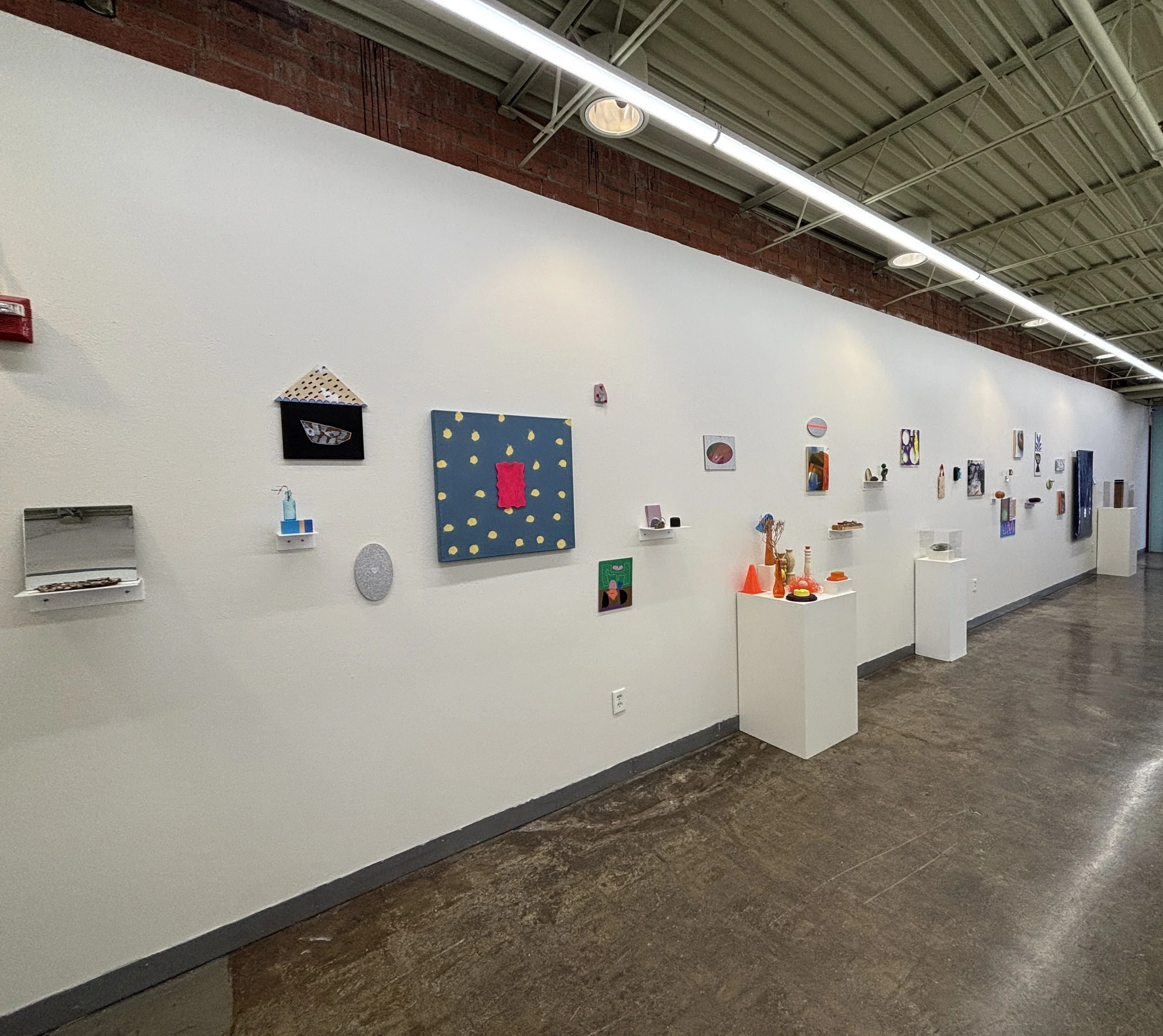 A comet's fainted tail, Installation view (detail) at Louise Hopkins Underwood Center for the Arts, Lubbock TX