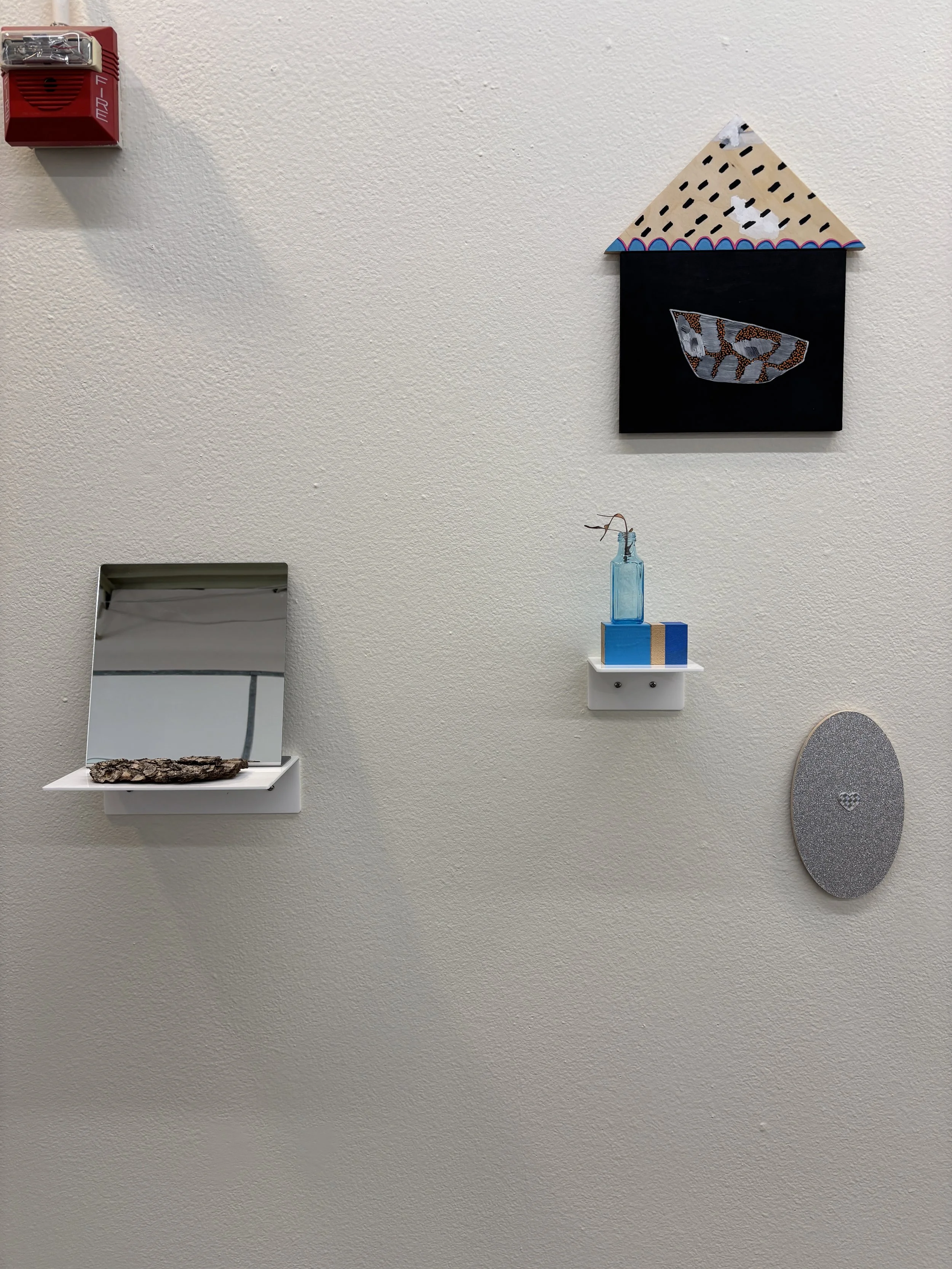 A comet's fainted tail, Installation view (detail) at Louise Hopkins Underwood Center for the Arts, Lubbock TX