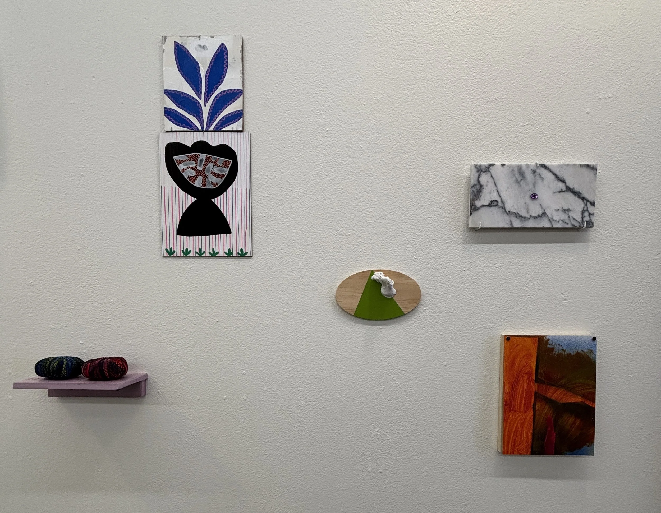 A comet's fainted tail, Installation view (detail) at Louise Hopkins Underwood Center for the Arts, Lubbock TX