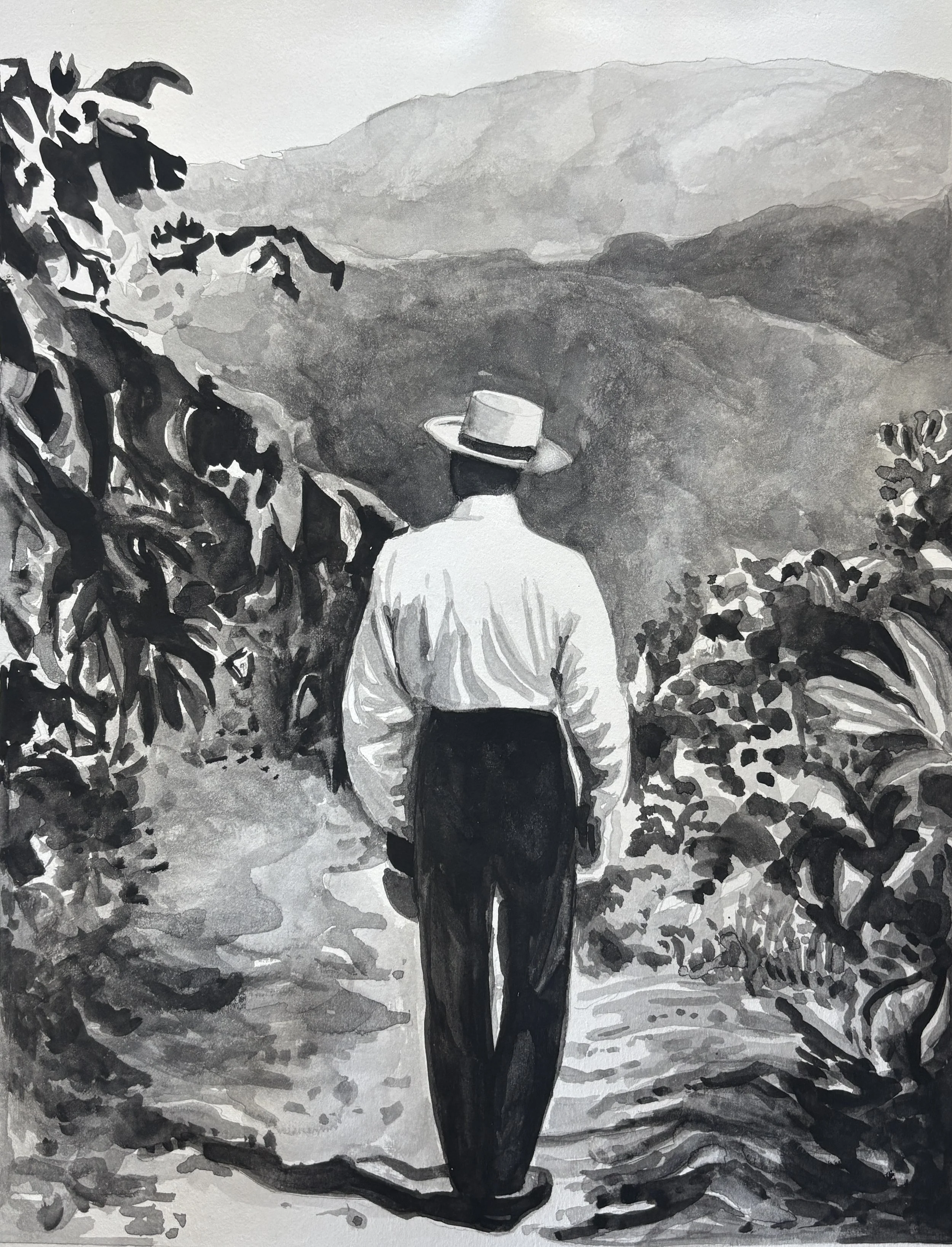 In royal lands where mountains raise, a monarch’s breath, the fragrant skies