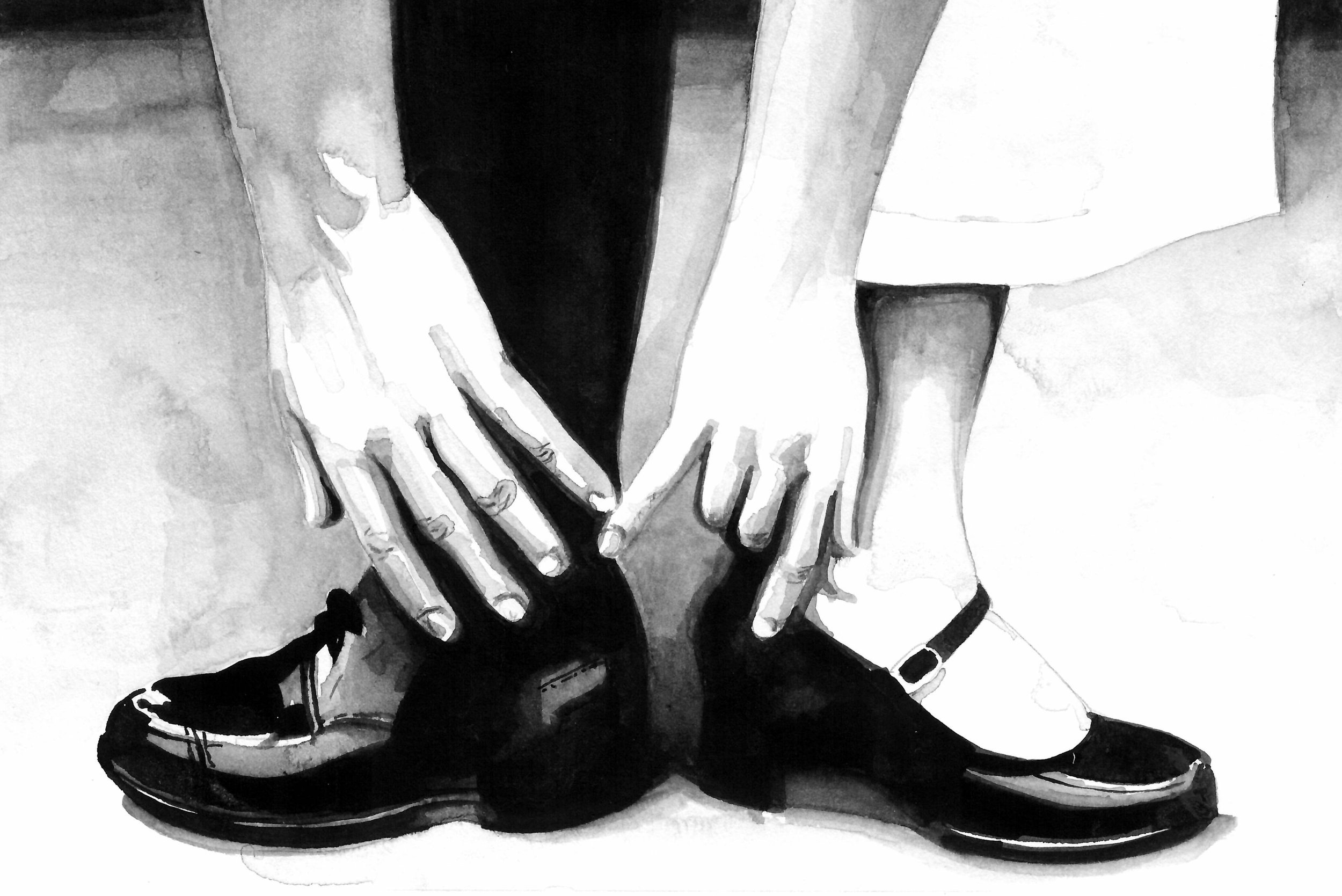 Calcaneus and phalanges