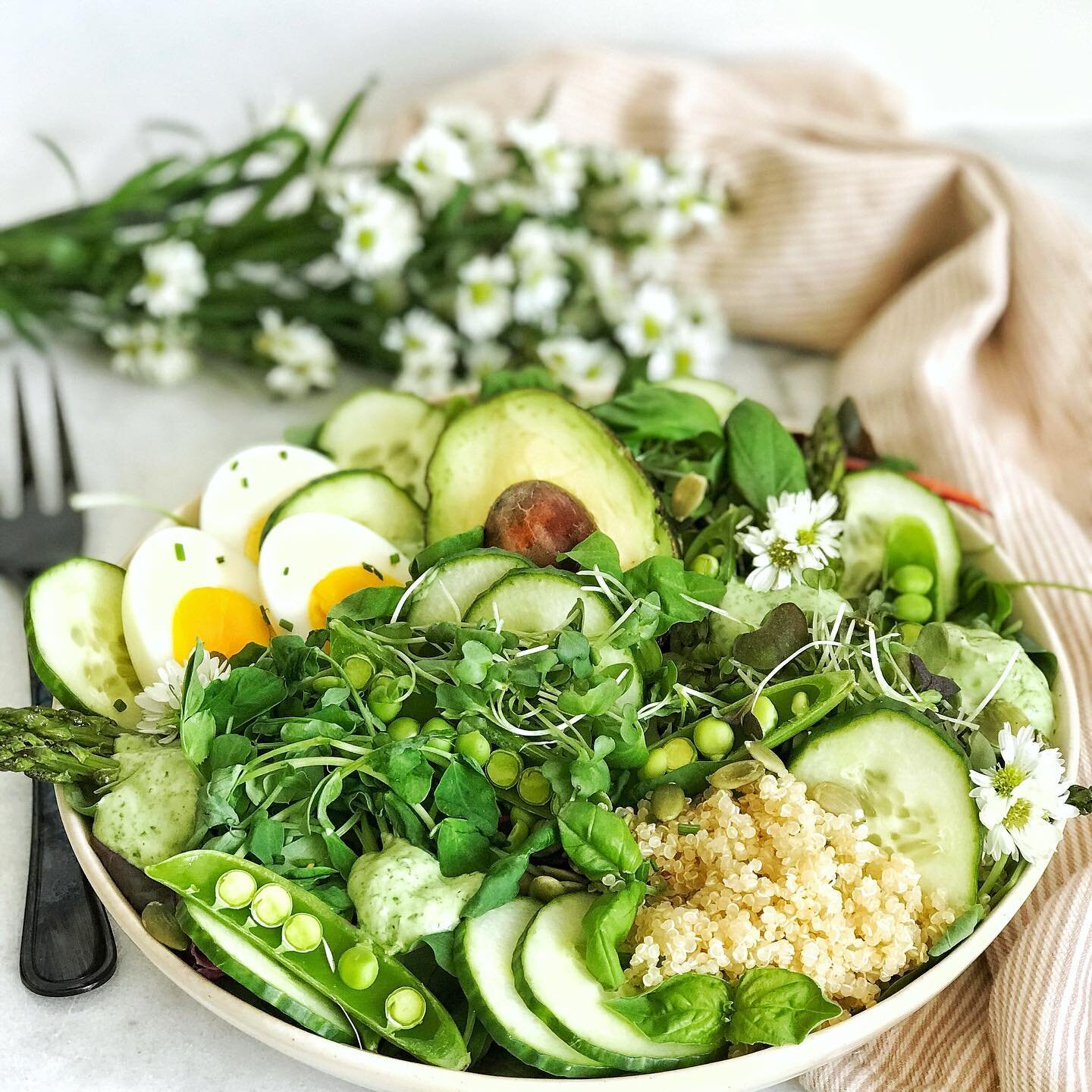 This microgreen goddess salad is packed with freshness, crunch and nutrients to keep you feeling satisfied all day! 🥗

Visit our website for the full recipe, including a homemade green goddess dressing using our Pea Shoots and Micro Broccoli. 🌱