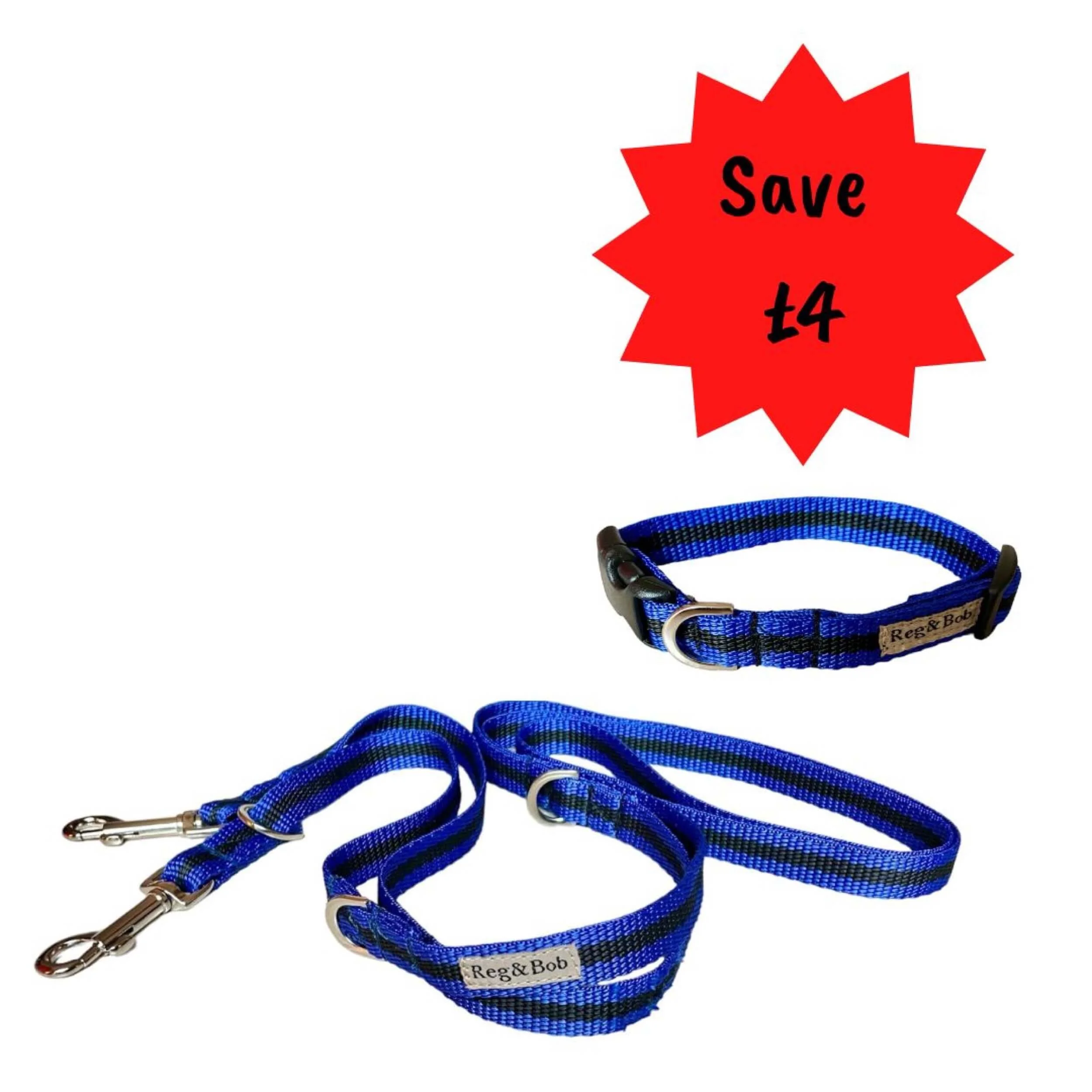 STANDARD multi length lead & collar set - 7 colours — Reg&Bob