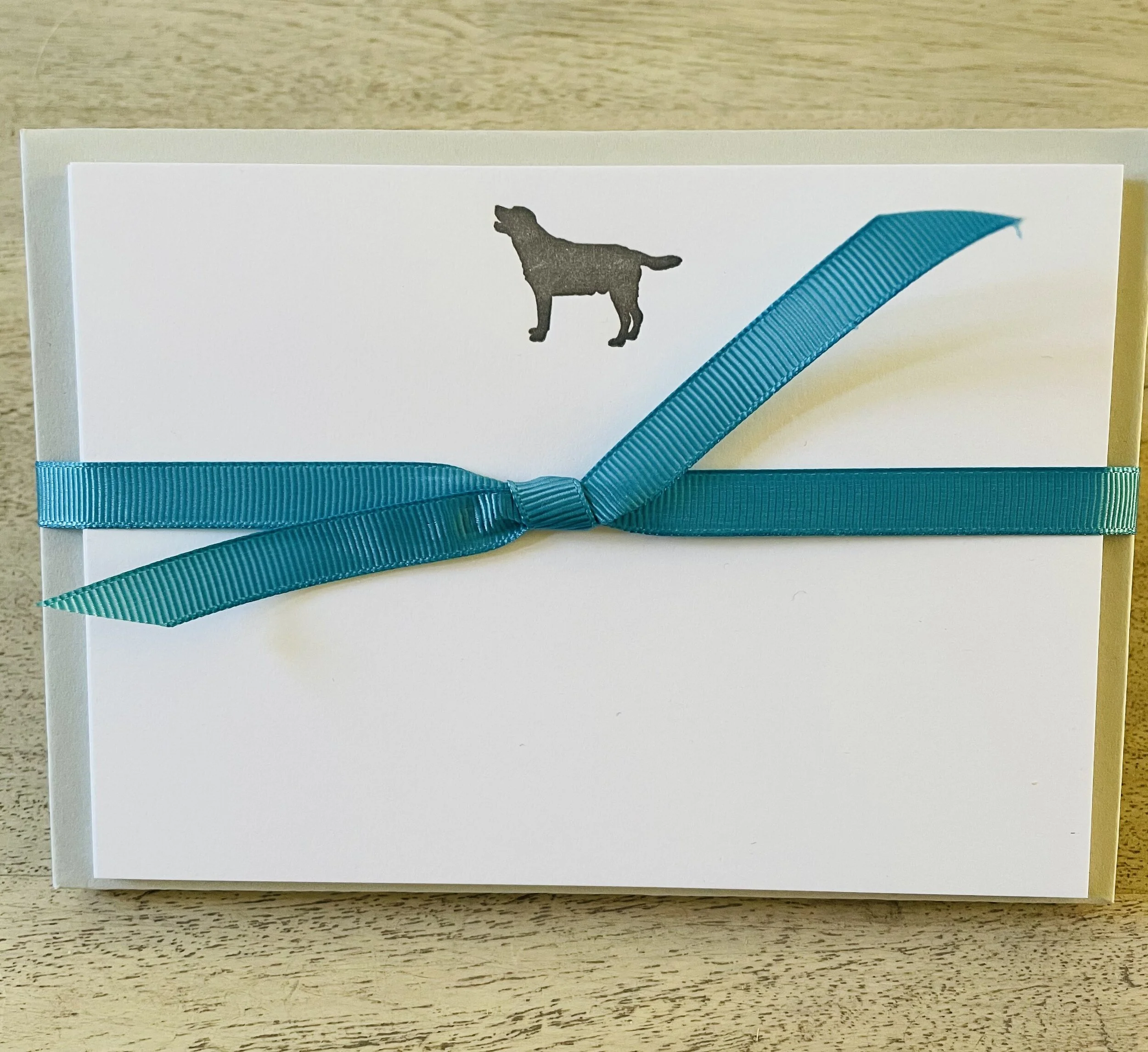 Labrador hand letterpressed correspondence cards