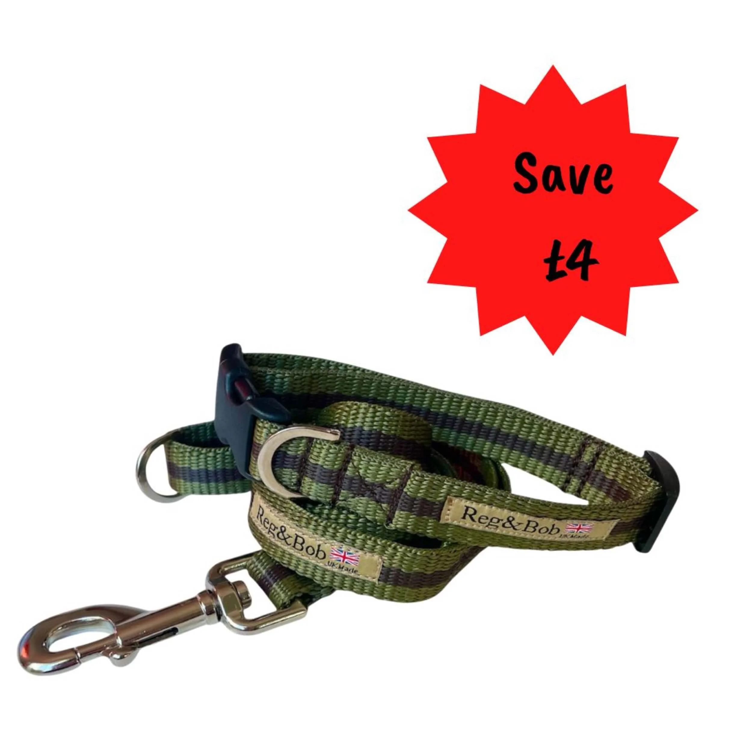 M/L  dog collar &amp; lead set ALL COLOURS