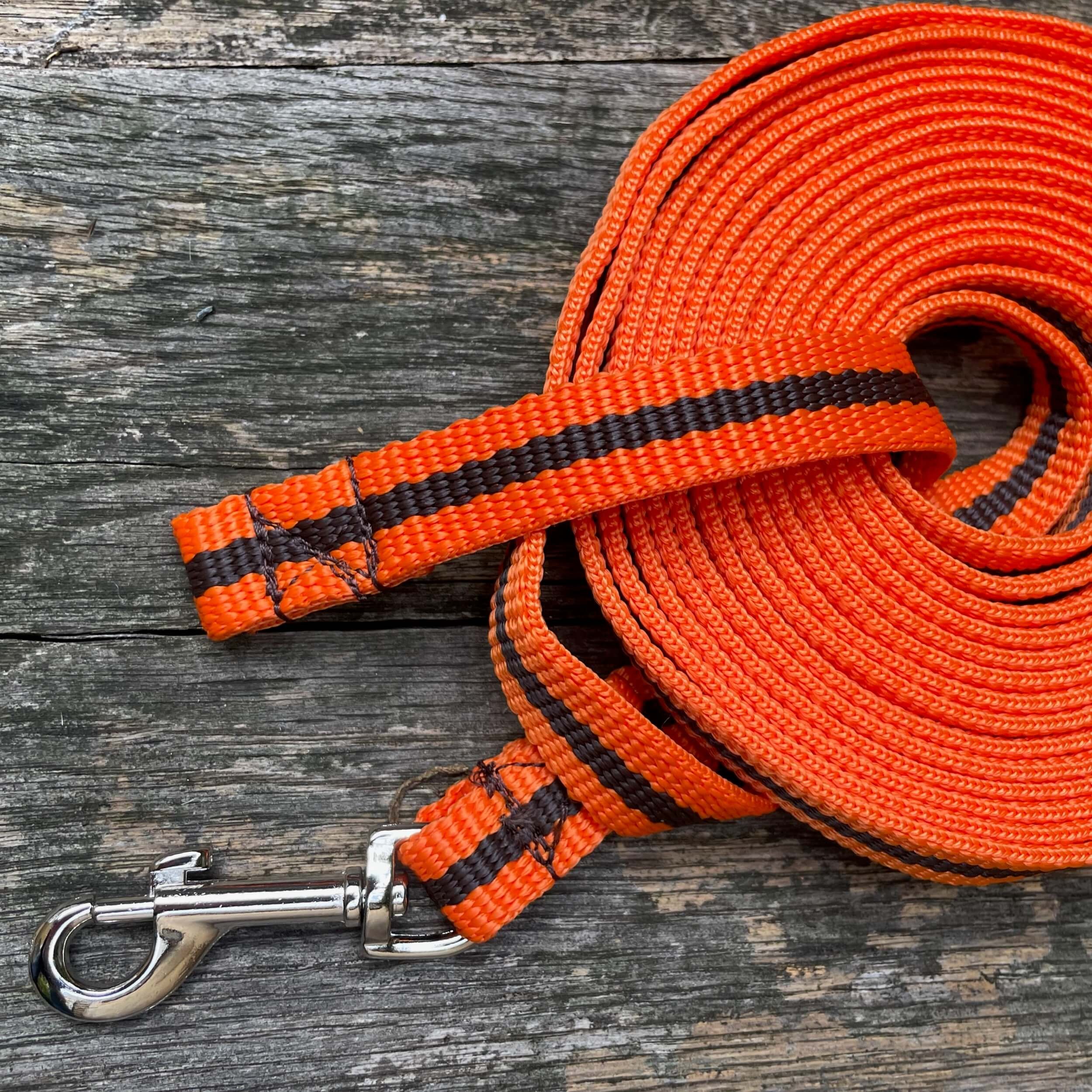 orange stripe long line or training line by Reg&Bob