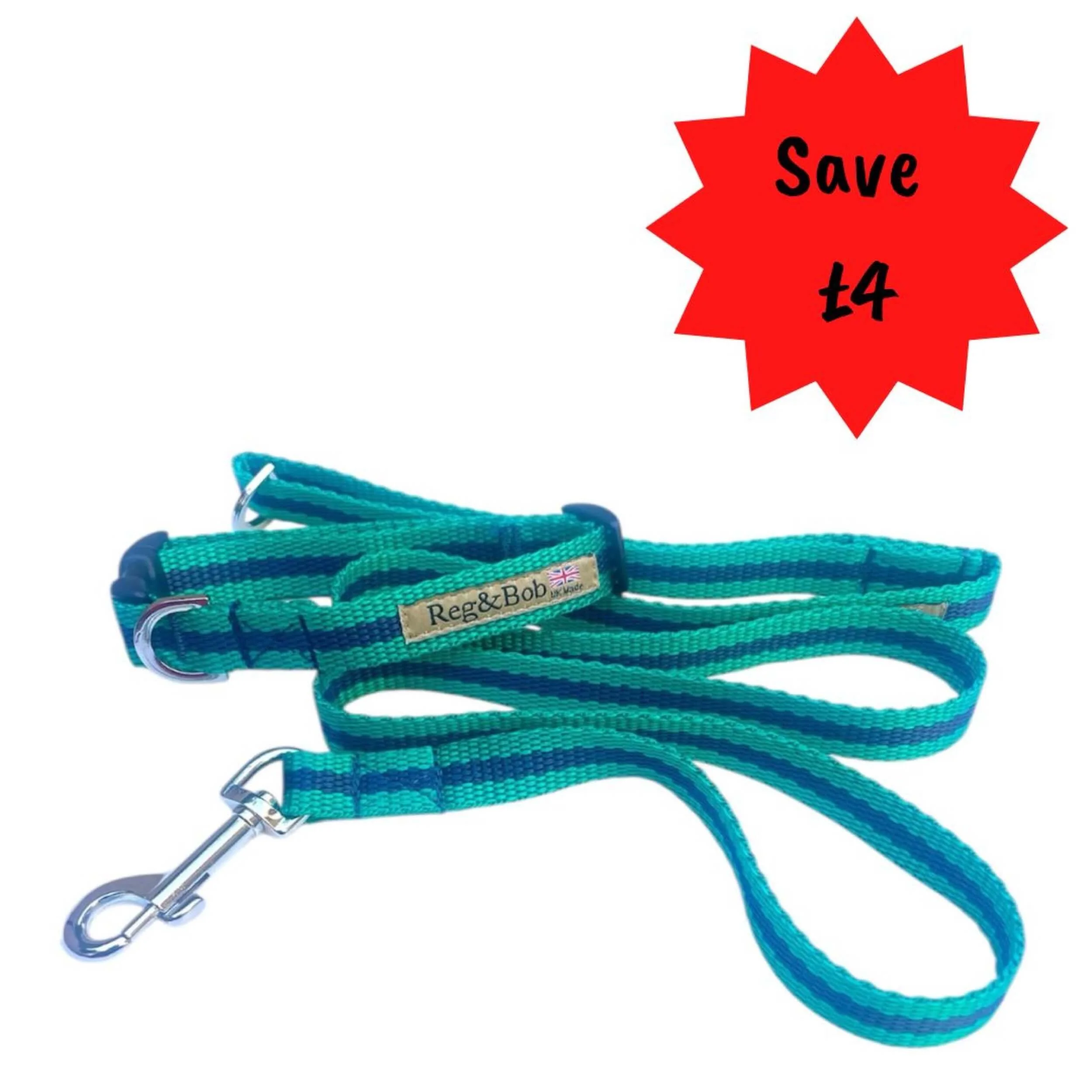 SMALL Dog collar &amp; lead set  - 7 colours