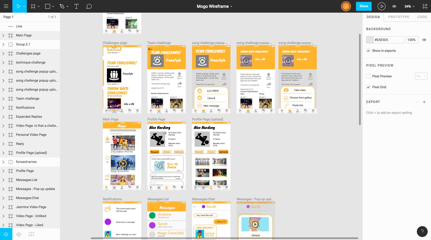 Digital prototyping and interaction testing done using Figma.