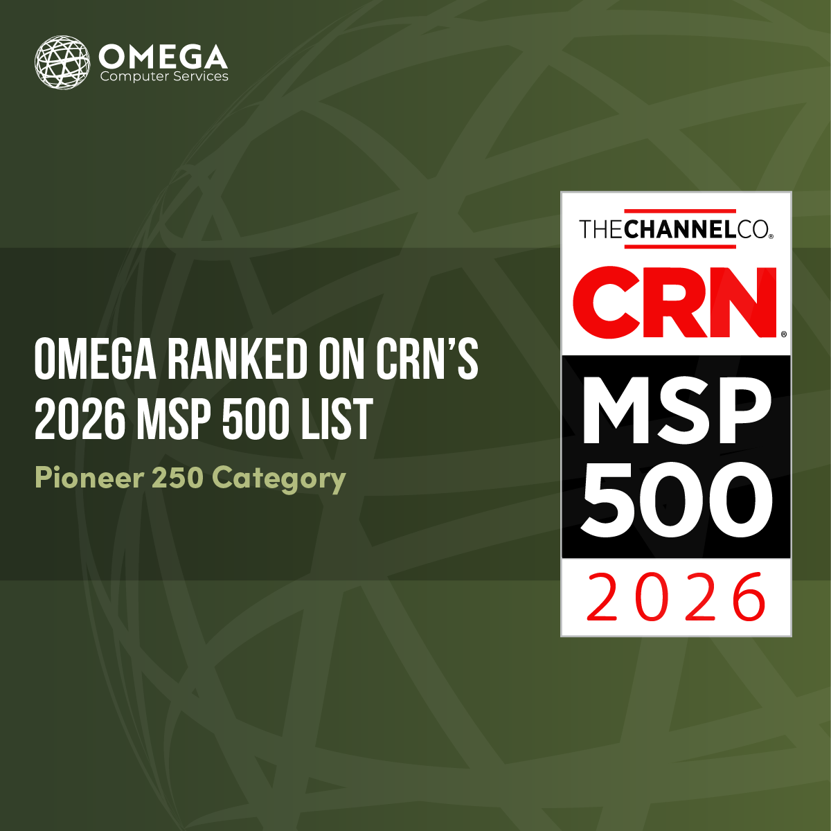 Omega Computer Services Ranked On MSP 500 List 2026