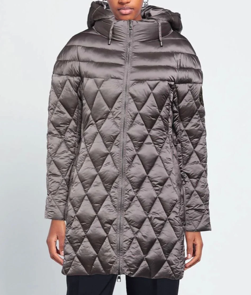 Carina padded coat Ermanno Scervino street