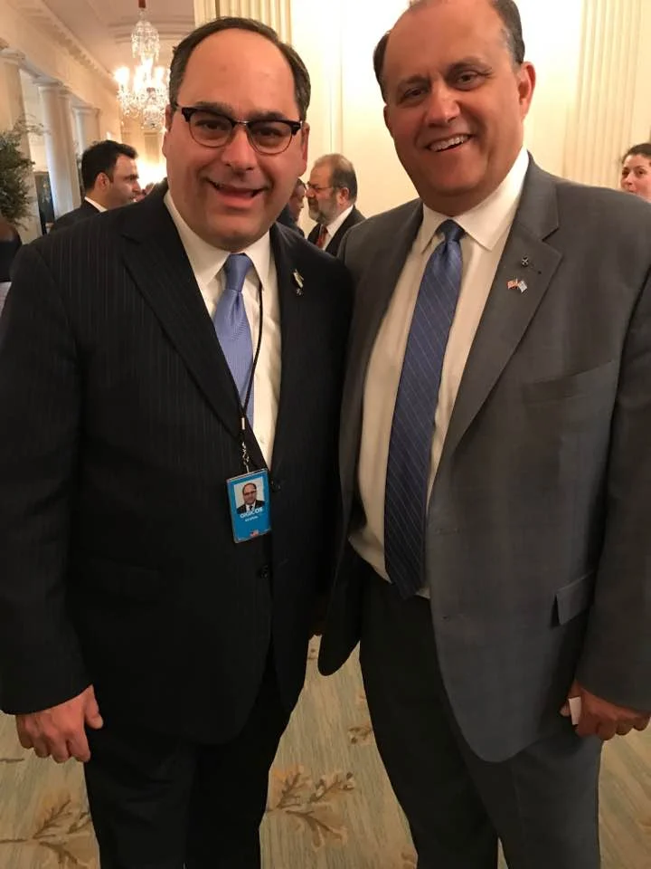 AHI President Nick Larigakis with White House Deputy Assistant to the President and Director of Advance George Gigicos.