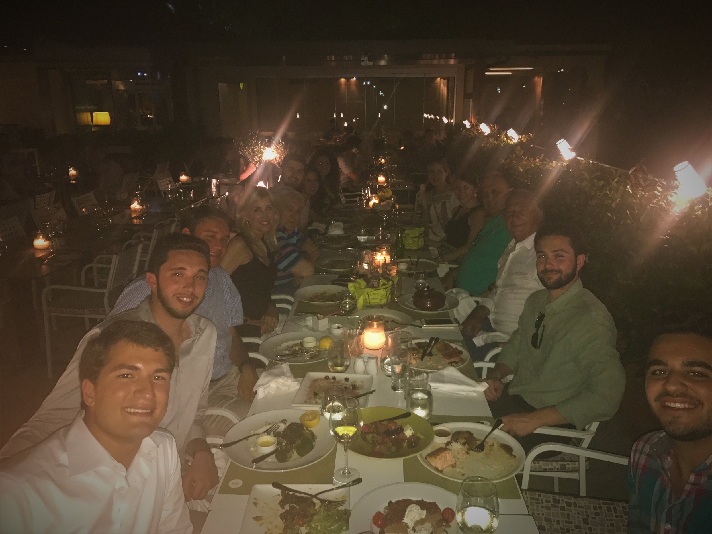  Dimitri Contominas, President of the Demco Group hosts a dinner at the fine dining landmark Athenian restaurant, Aegli. 