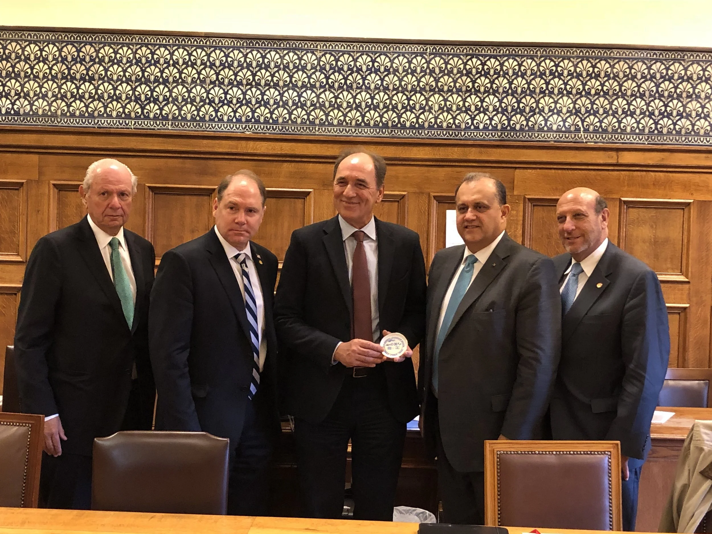 Delegation heads with Minister George Stathakis, Greek Minister of Energy & Environment. 