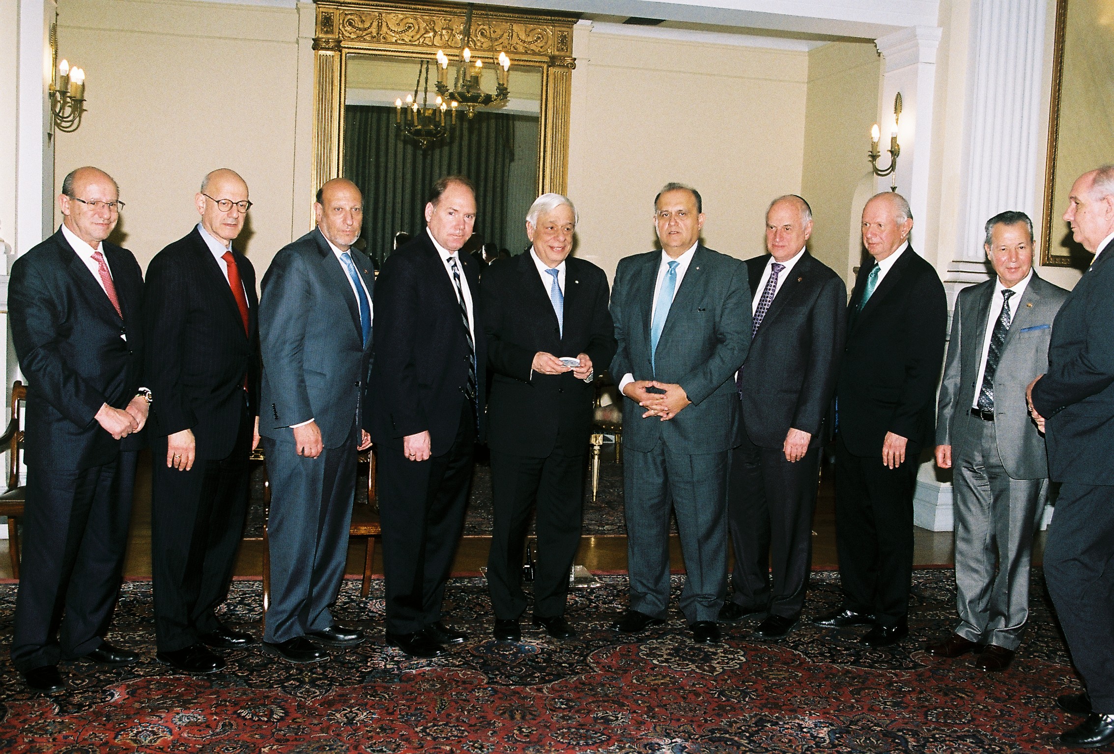  President Prokopis Pavlopoulos, President of Greece with the delegation.&nbsp; 