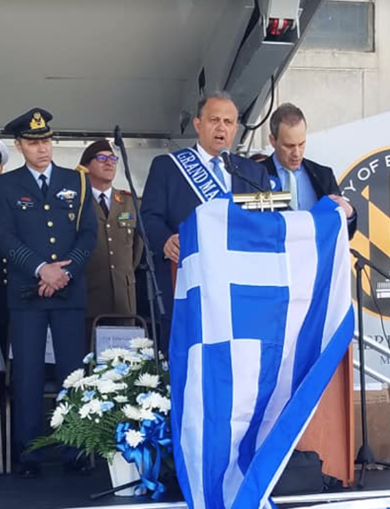  Grand Marshal Larigakis providing his remarks 