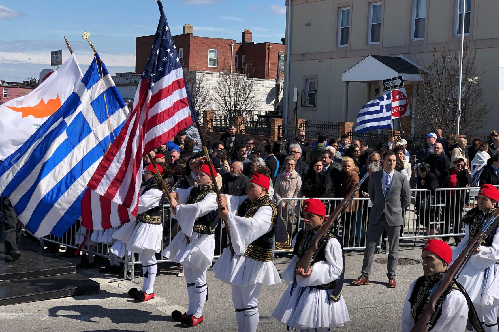  Evzones Color Guard at the Baltimore Parade 