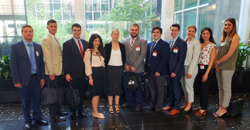 AHIF students at the Department of State with Emily Stoll (C), Greek Desk Officer