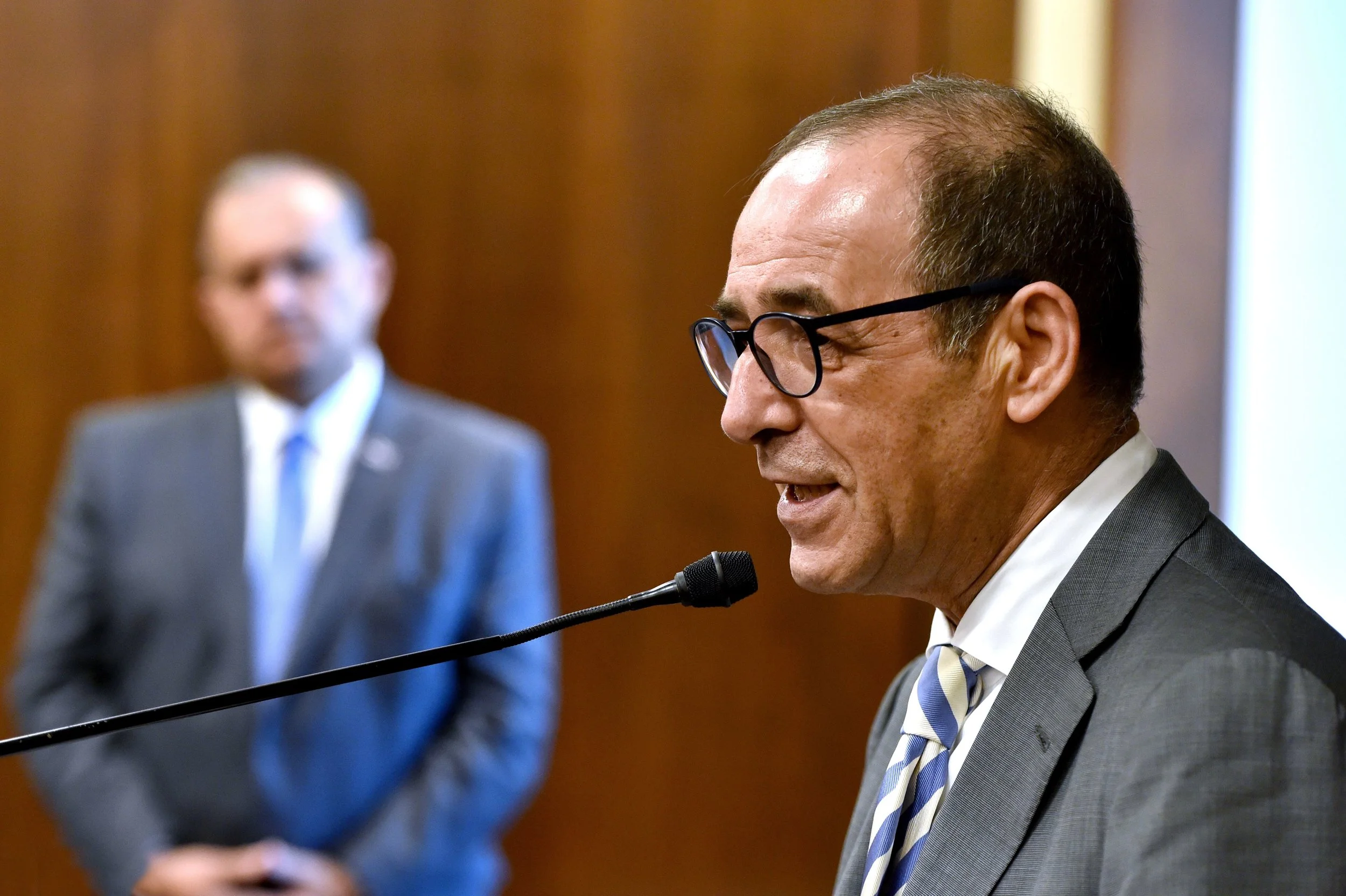 Ambassador of Cyprus To The U.S., Mario Lysiotis, Addressing The Guests