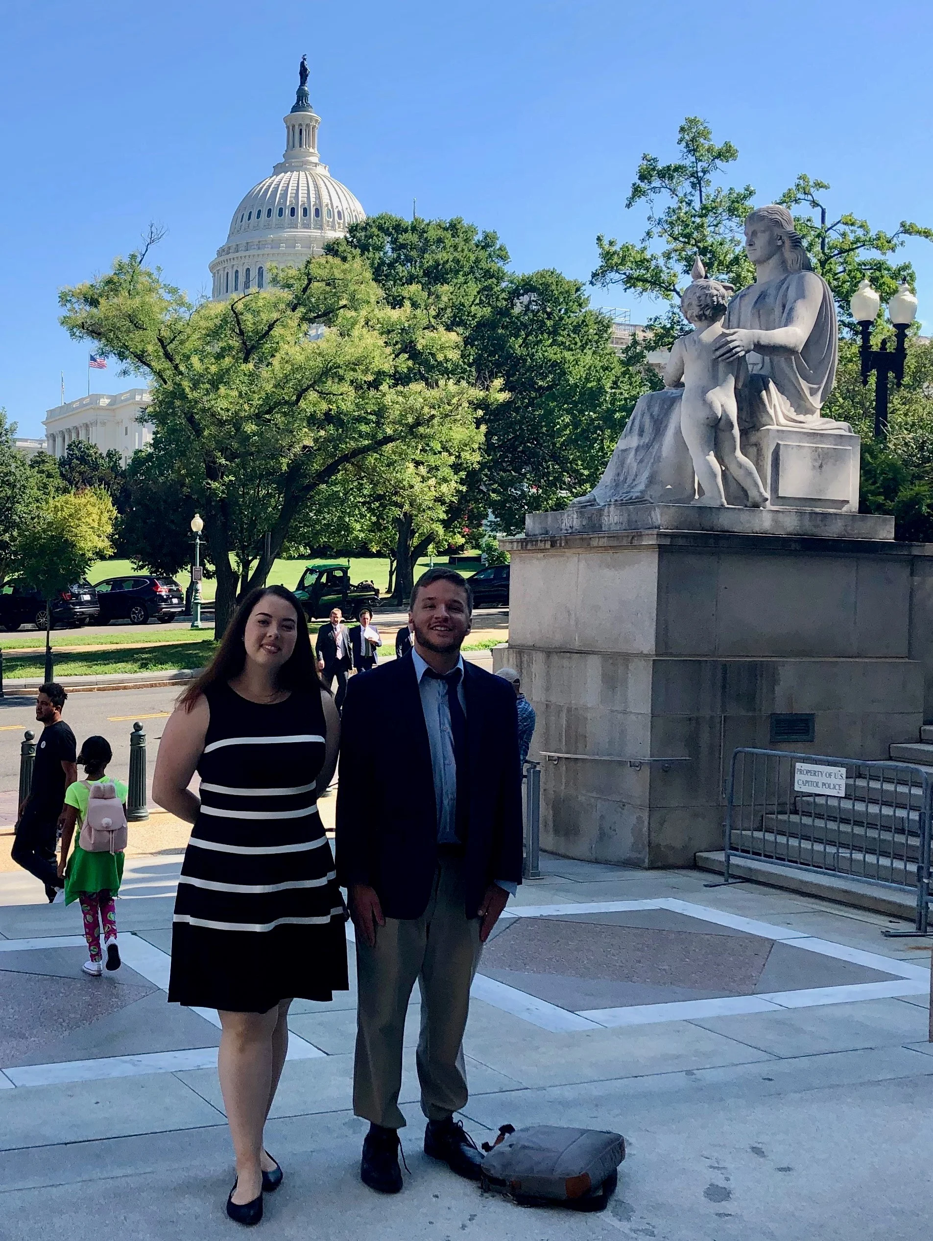 (L to R) AHI summer 2019 interns: Konstantinos Tsarouchis and Hannah Henick