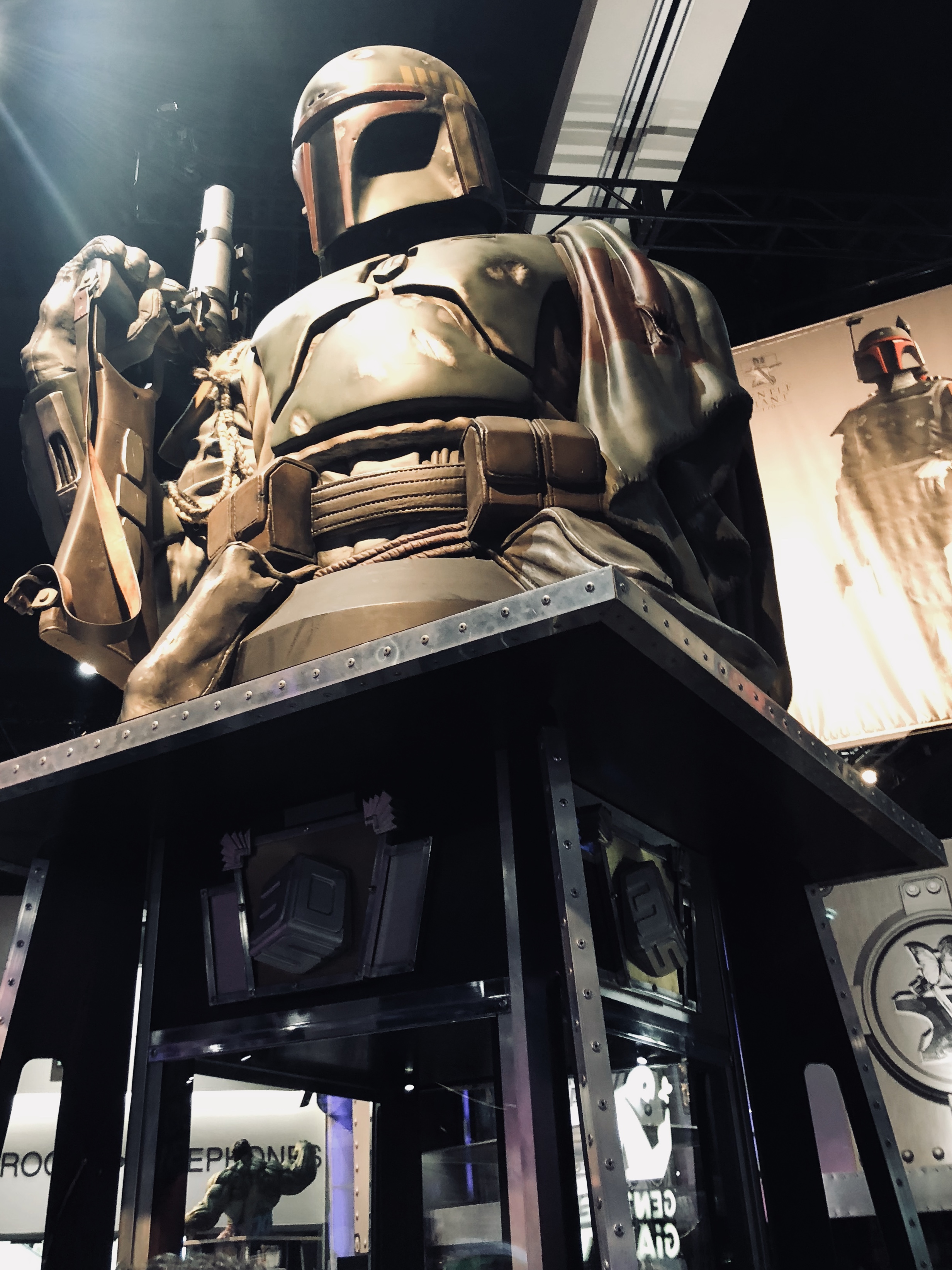 Giant Boba Fett display.