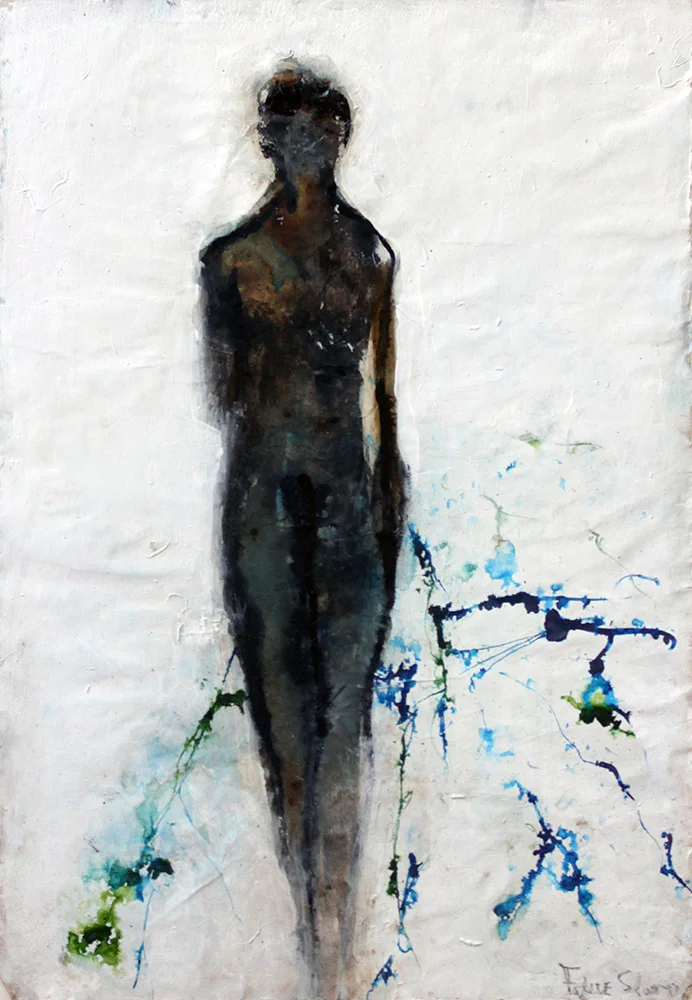Into the Woods - 13" x 19" - mixed media on paper