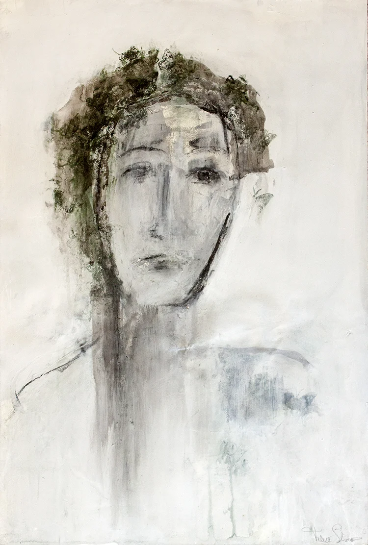 Butterfly 4 - 19" x 28" - mixed media on paper