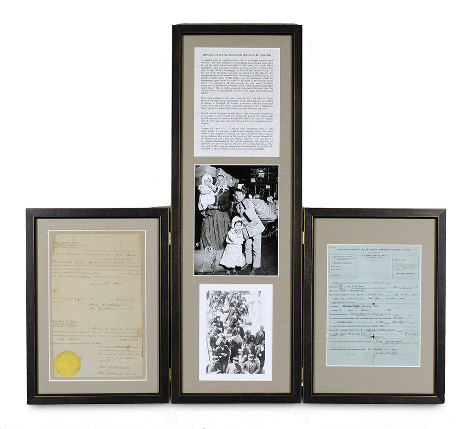 Custom framing - hinged triptych