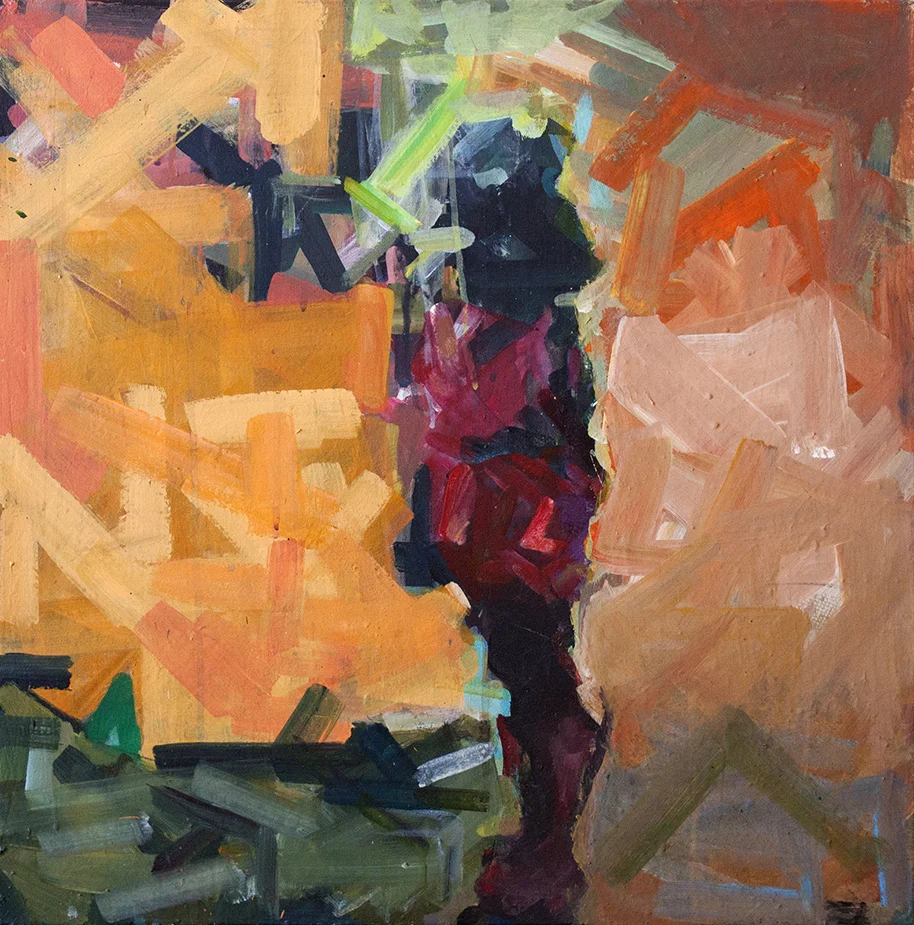 SOLD Soweto 2 - 24" x 24" - acrylic on canvas