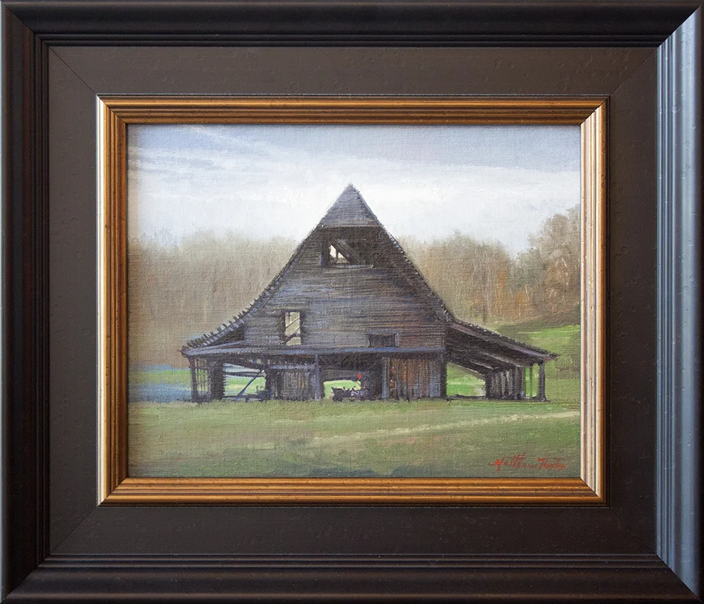 Barn at Fairview - 14" x 11" - oil on canvas