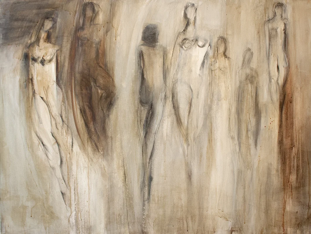 Danseuse - 48" x 36" - mixed media on canvas