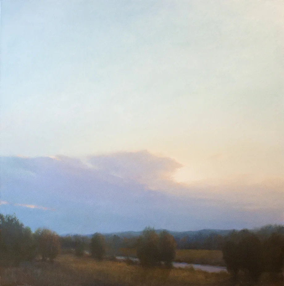 Distant Storm - 40" x 40" - oil on canvas