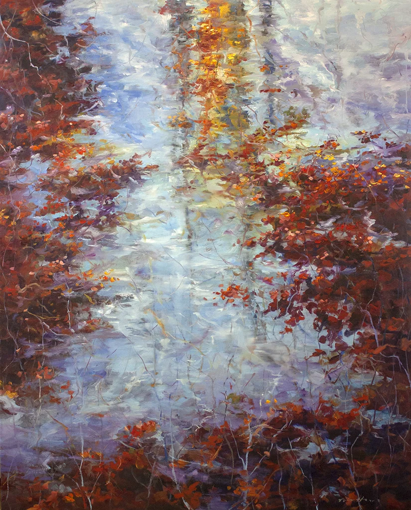 Peaceful Visions - 47 1/2" x 60" - oil on canvas