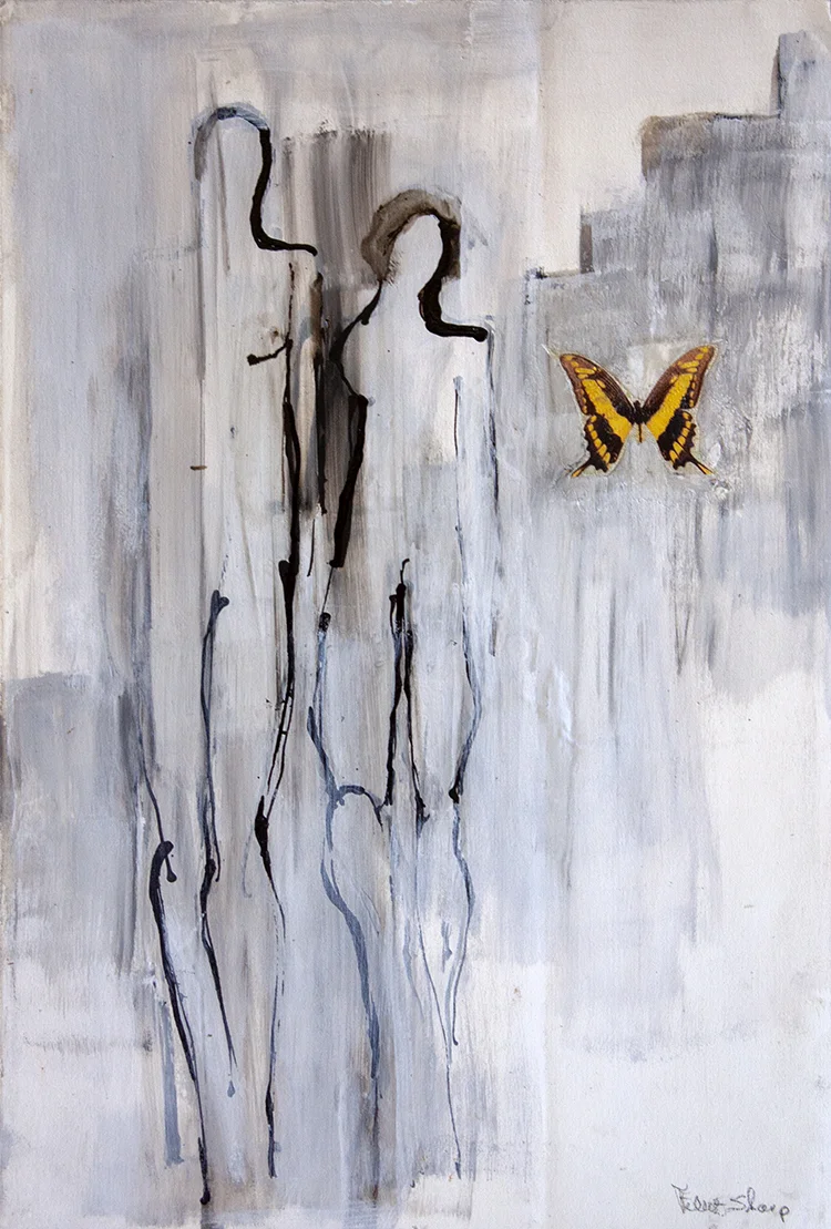 Drawing I - 12 1/2" x 19" - mixed media on paper
